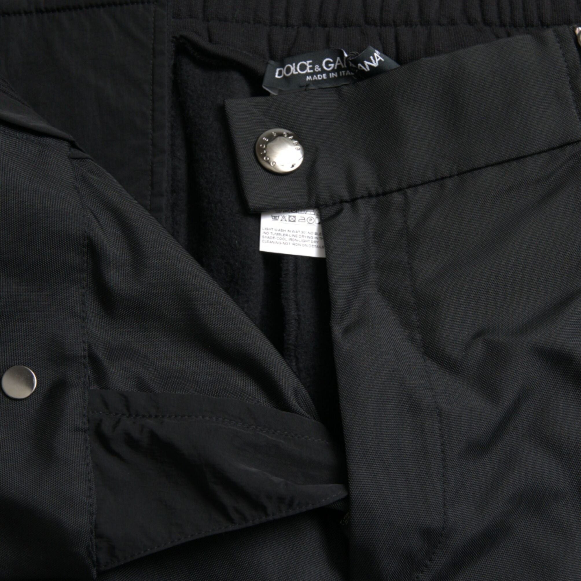 Dolce & Gabbana Black Cotton Blend Skinny Pants