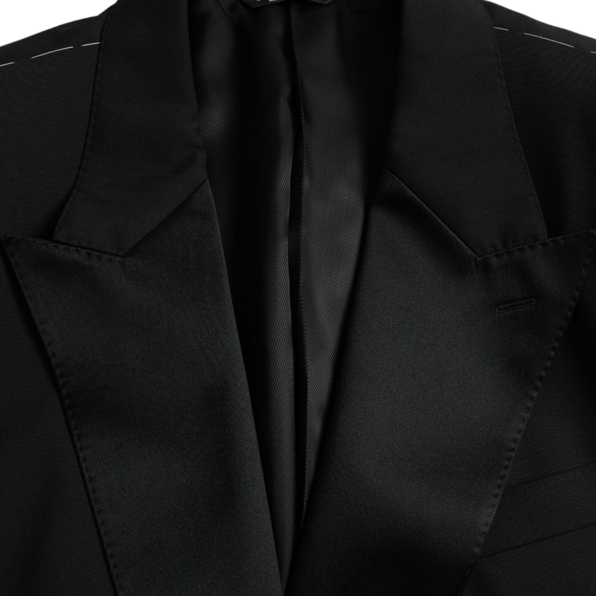 Dolce & Gabbana Black SICILIA Single Breasted Coat Blazer