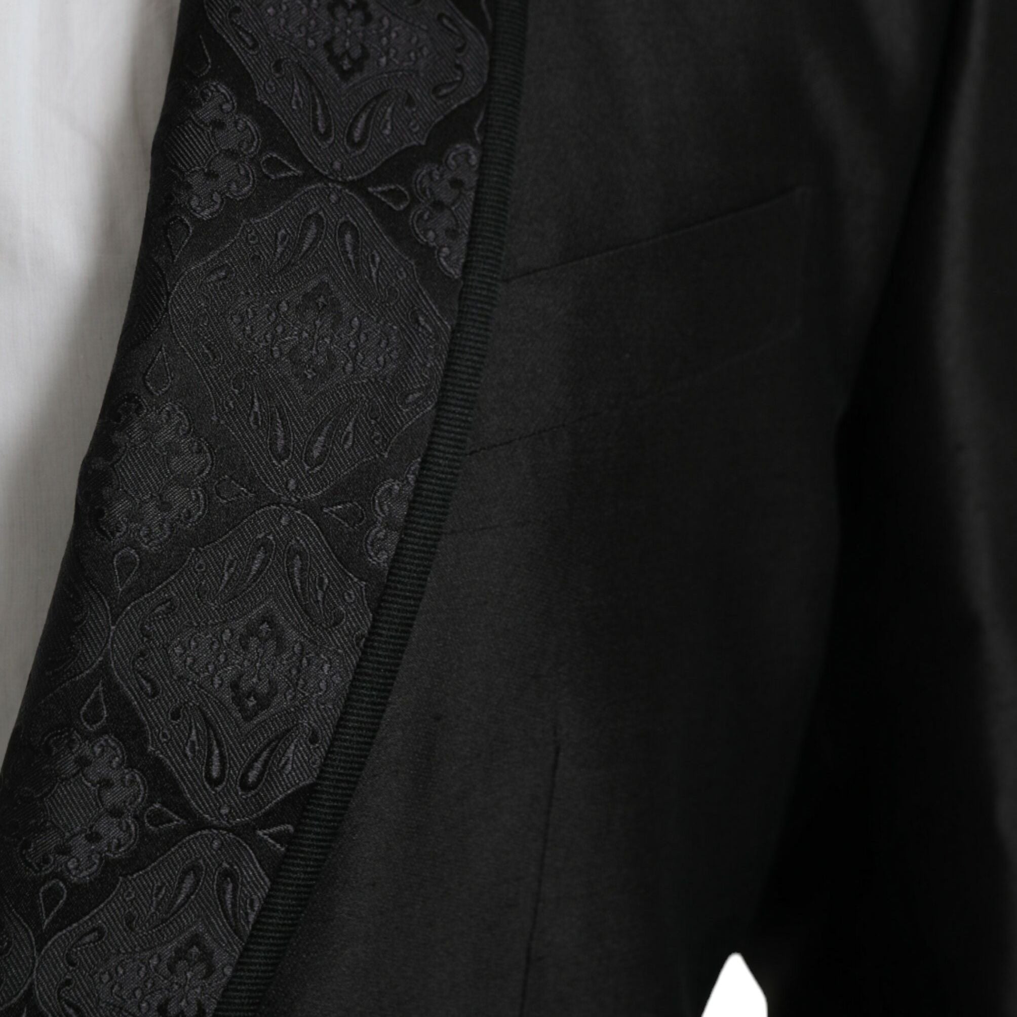 Dolce & Gabbana Black MARTINI Single Breasted Coat Blazer