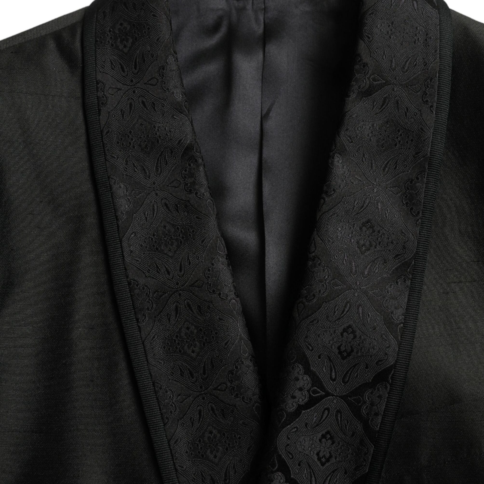 Dolce & Gabbana Black MARTINI Single Breasted Coat Blazer