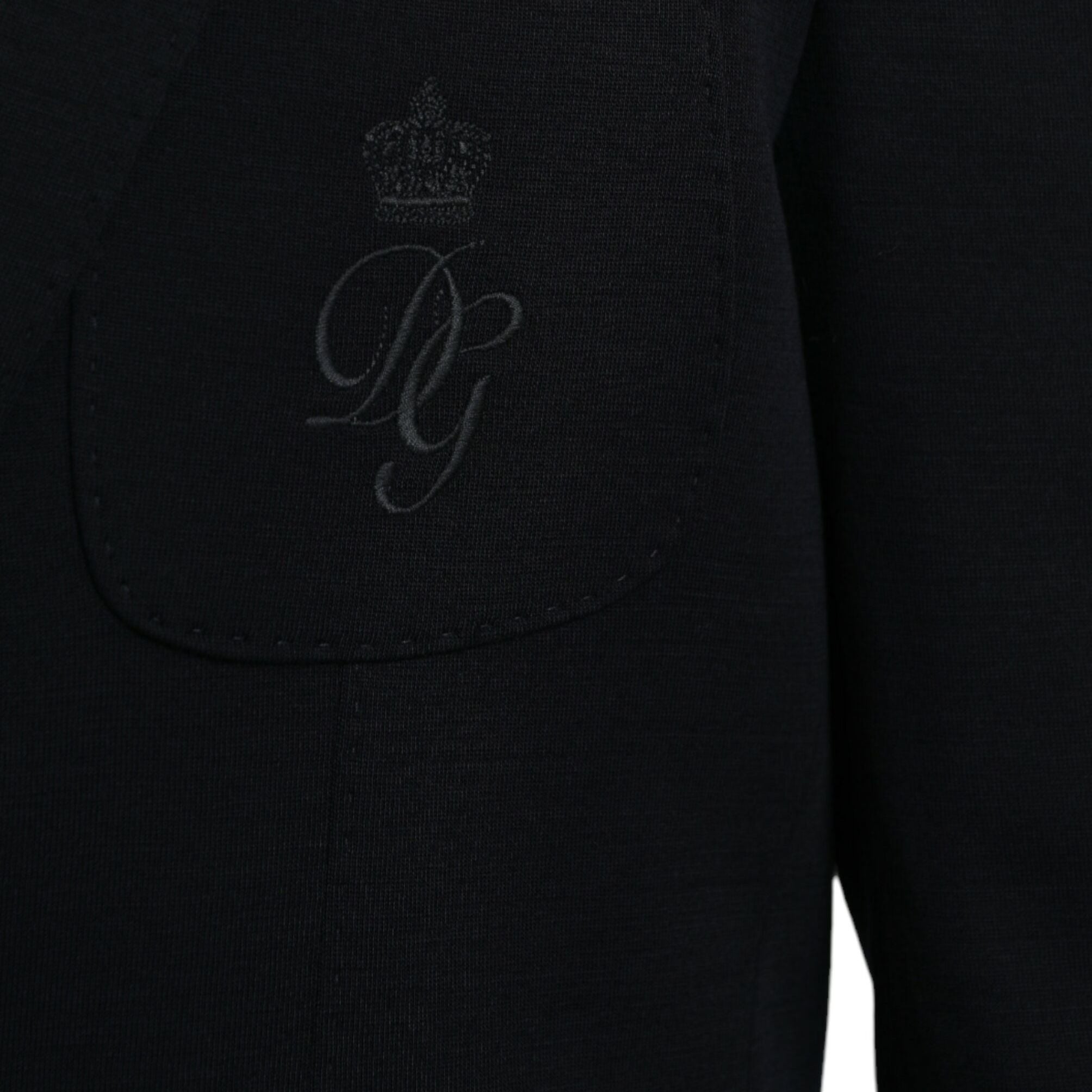 Dolce & Gabbana Black Wool Single Breasted Coat Blazer