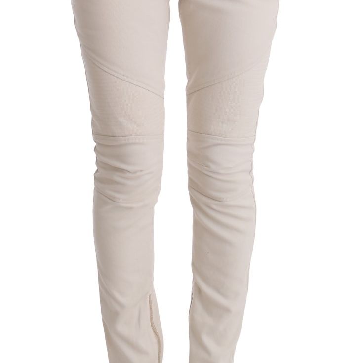 Ermanno Scervino White Slim Fit Casual Jeans