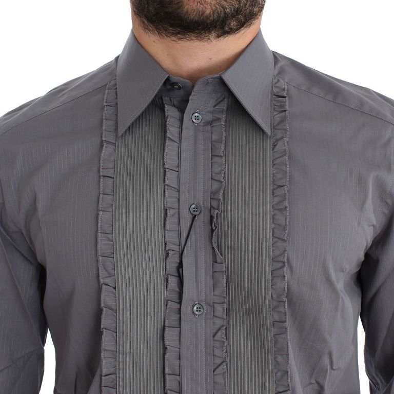 Dolce & Gabbana Purple Torero GOLD Slim Fit Dress Shirt