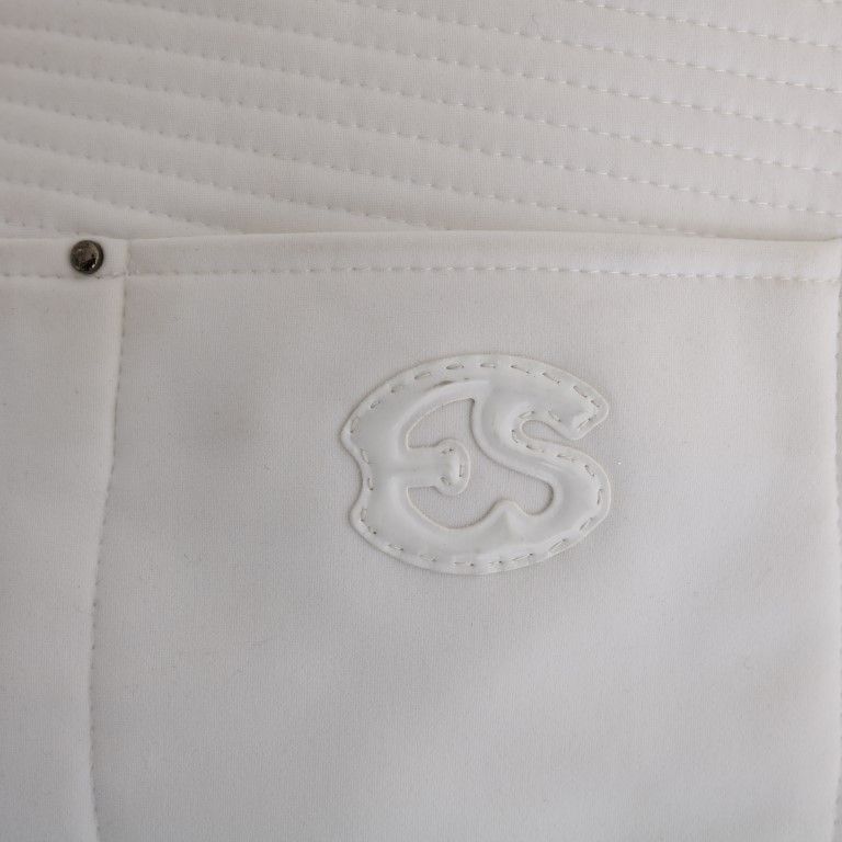 Ermanno Scervino White Cotton Slim Fit Casual Pants