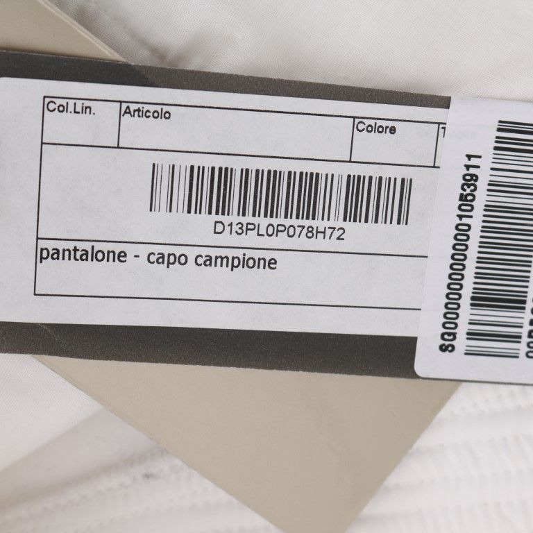 Ermanno Scervino White Cotton Slim Fit Casual Pants