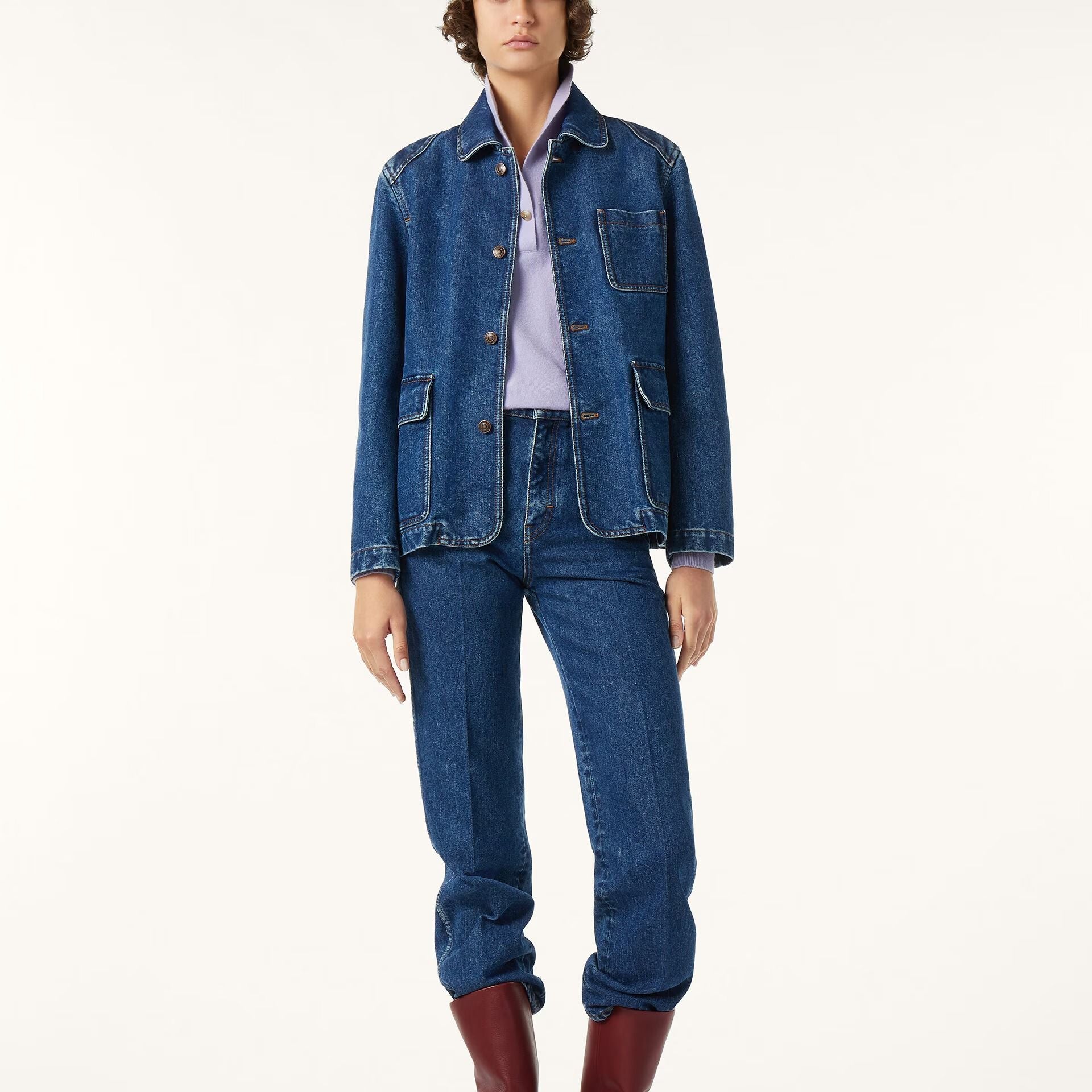 Loro Piana Nichi Jacket in Denim Silk