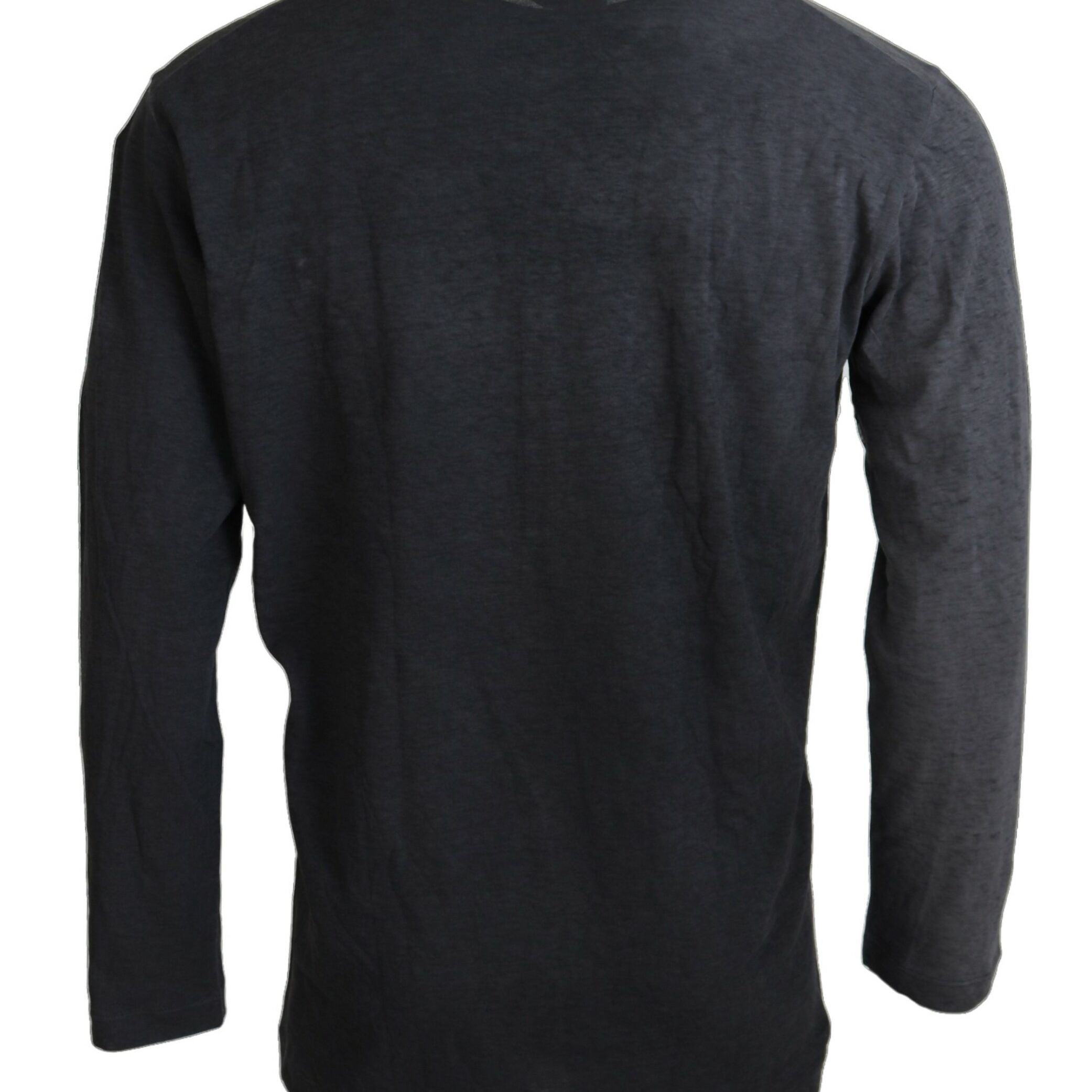 Dsquared² Black Cotton Linen Long Sleeves Pullover Sweater