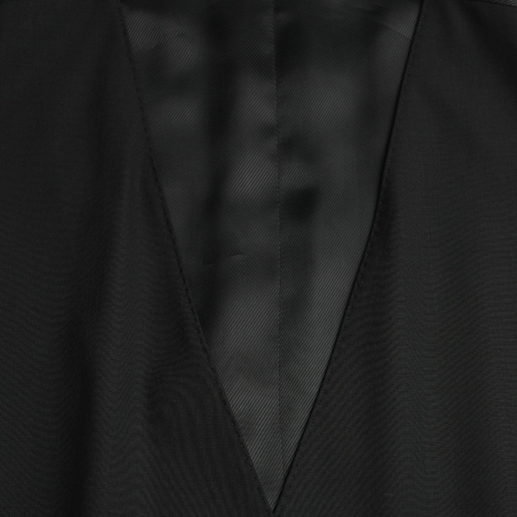 Dolce & Gabbana Black Wool Formal Dress Waistcoat Vest