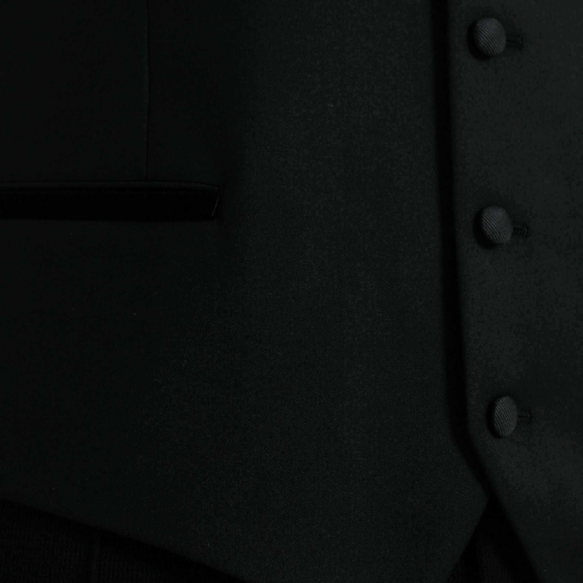 Dolce & Gabbana Black Silk Waistcoat Dress Formal Vest