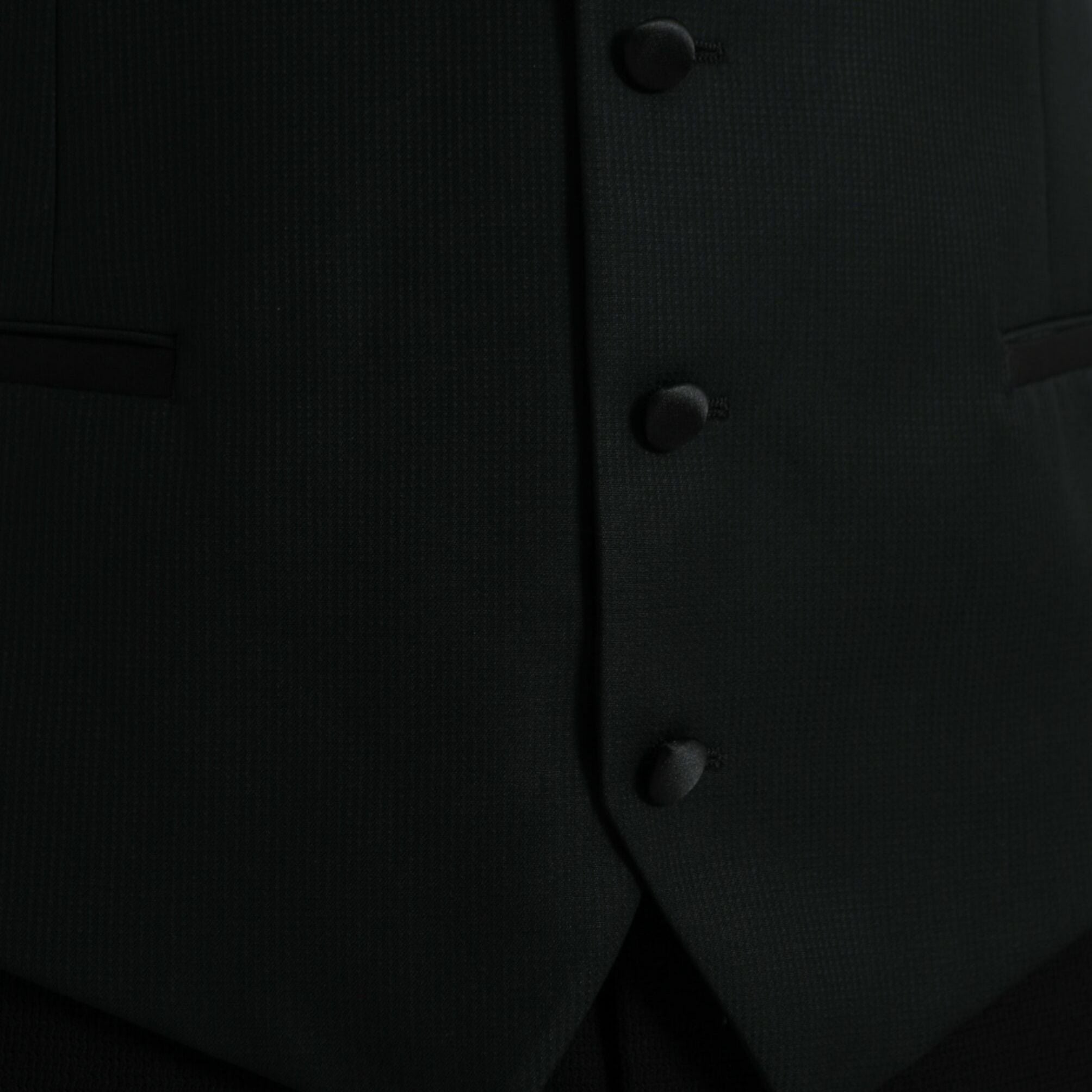 Dolce & Gabbana Black Wool Waistcoat Dress Formal Vest