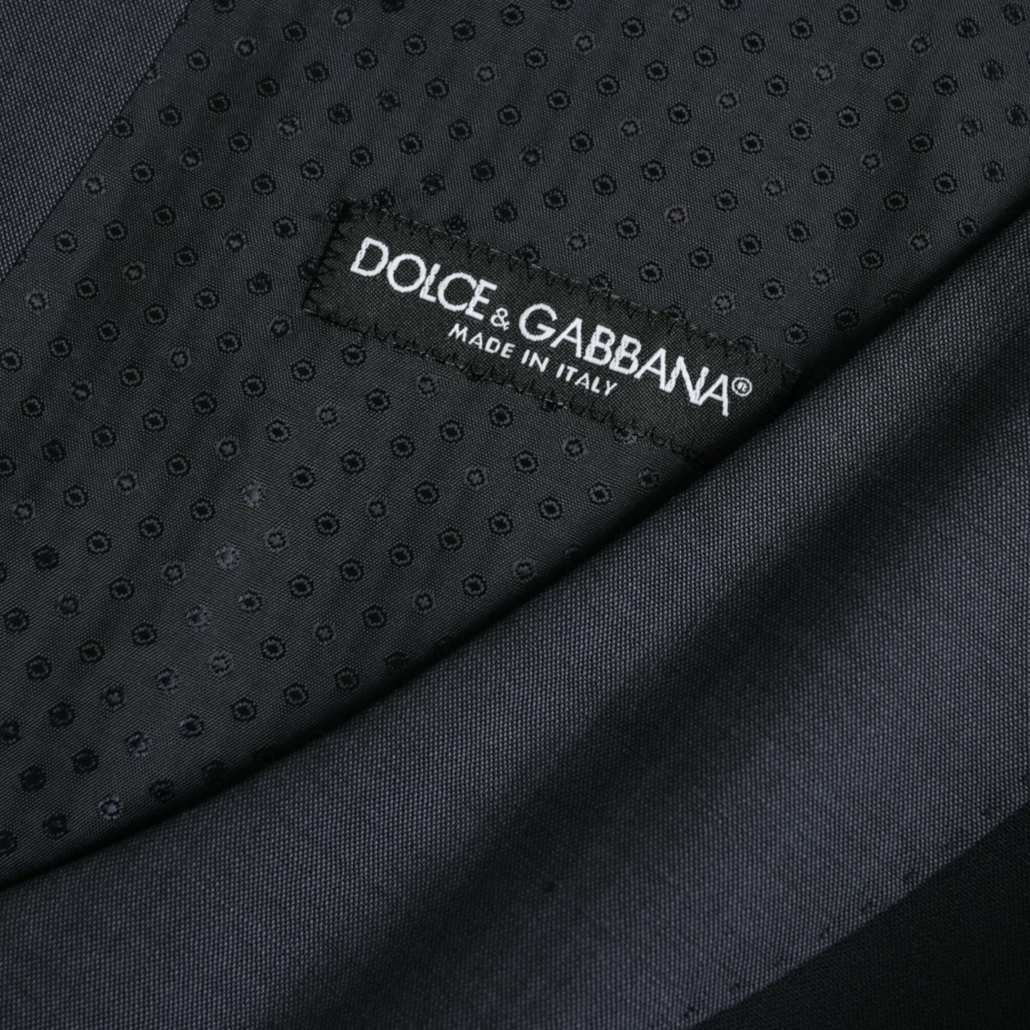 Dolce & Gabbana Black Wool Waistcoat Dress Formal Vest