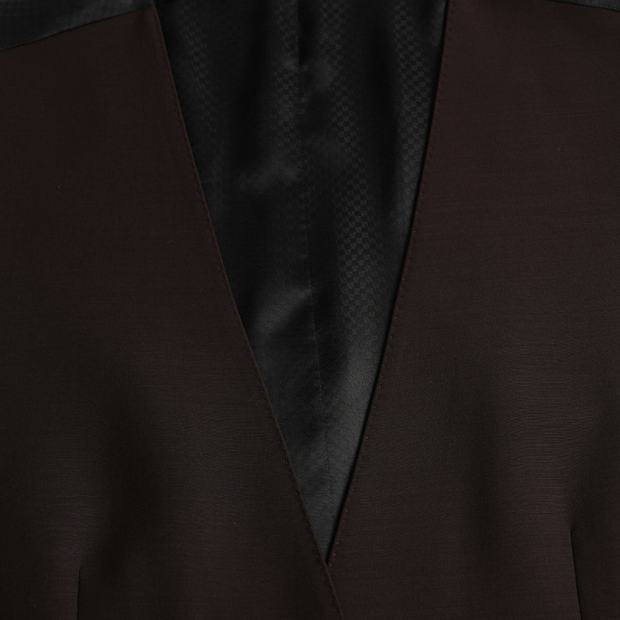 Dolce & Gabbana Brown Wool Waistcoat Dress Formal Vest