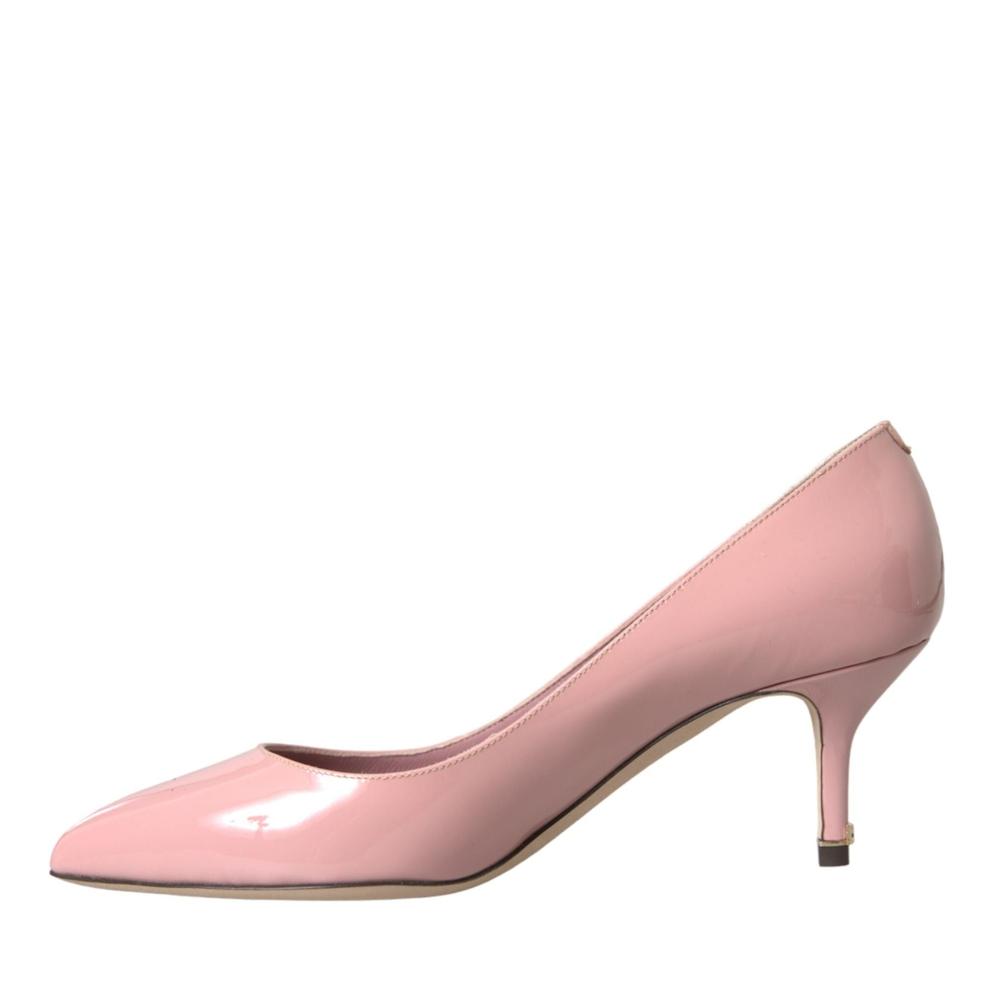 Dolce & Gabbana Light Pink Patent Leather Heels Pumps Shoes