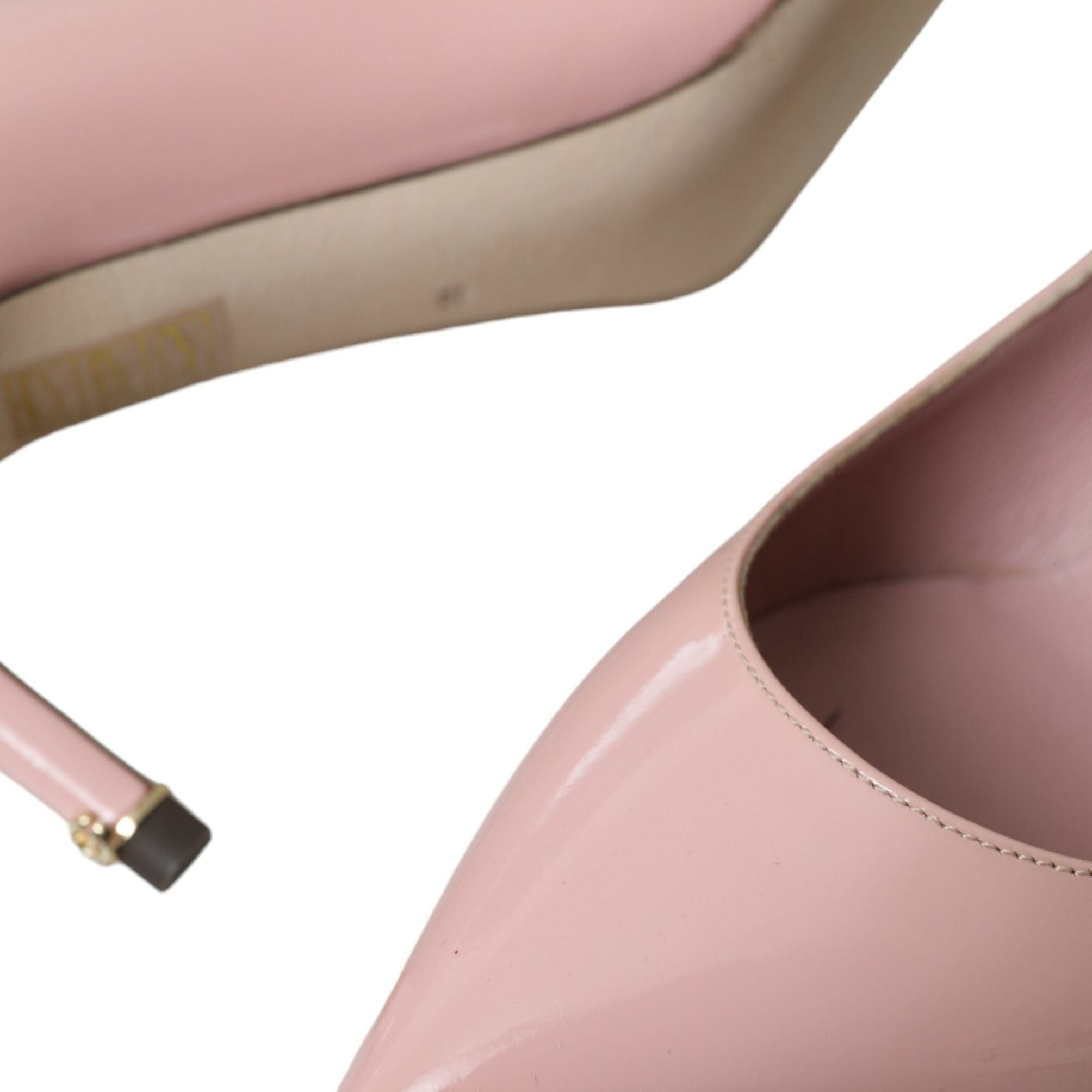 Dolce & Gabbana Light Pink Patent Leather Heels Pumps Shoes