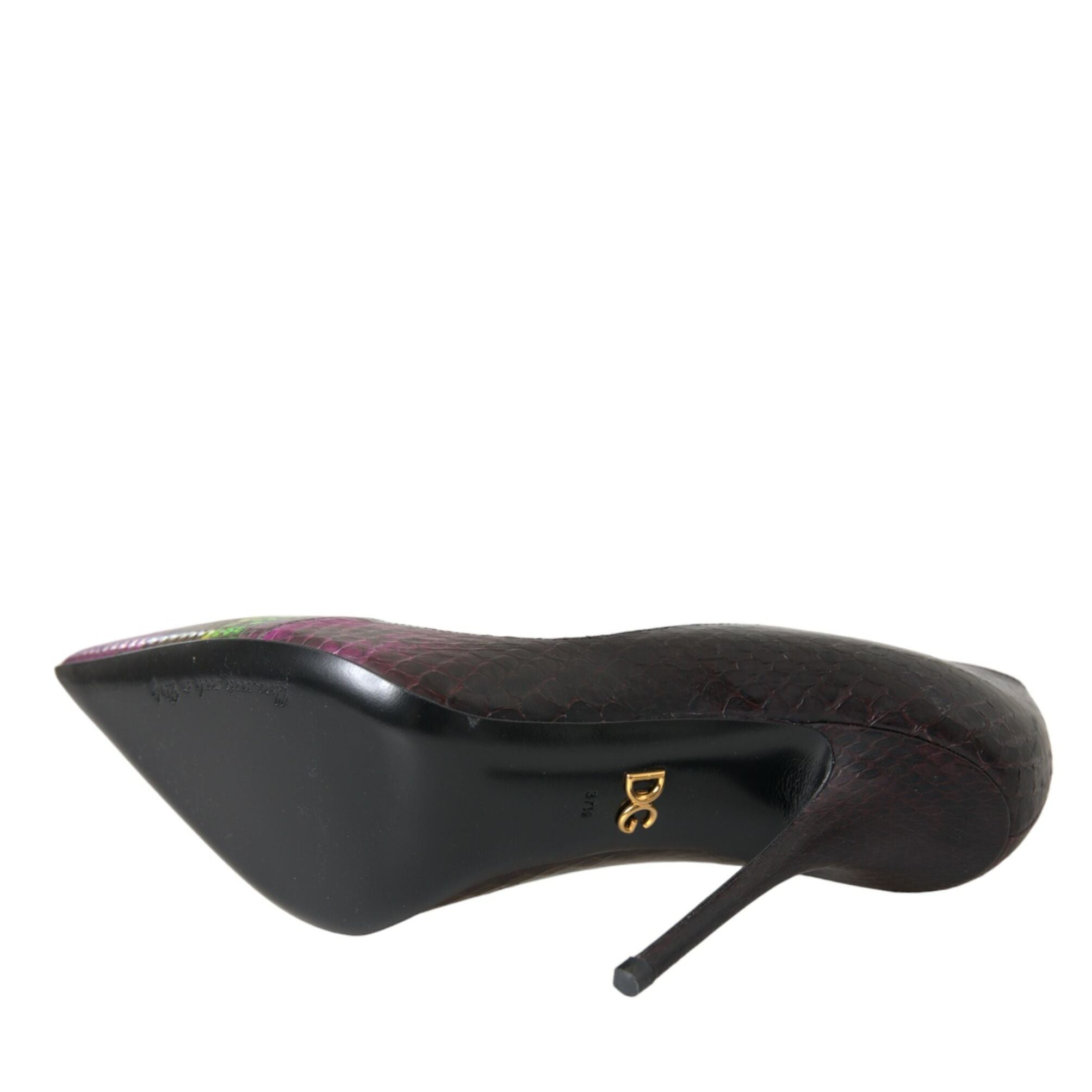 Dolce & Gabbana Multicolor Exotic Leather Heels Pumps Shoes