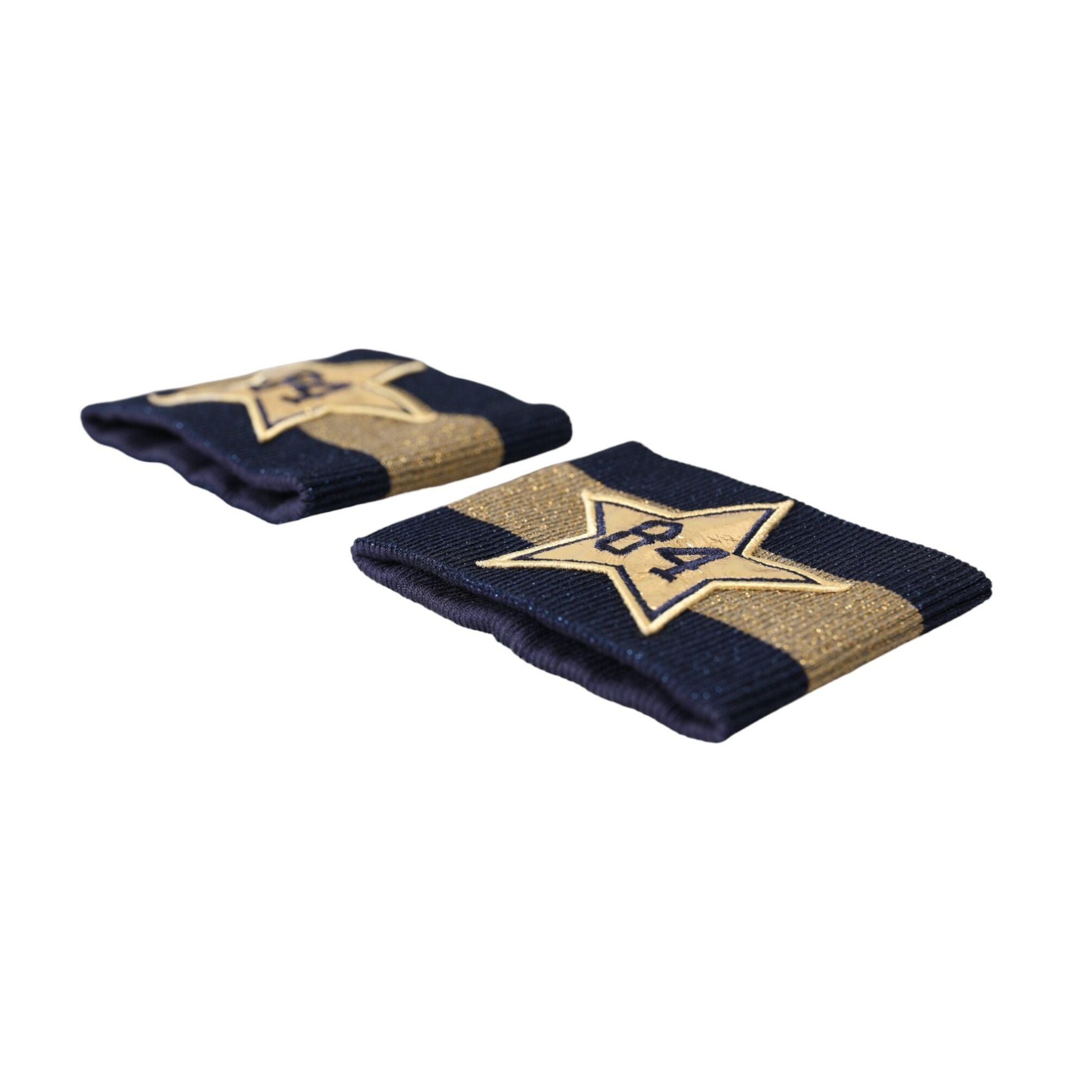 Dolce & Gabbana Black Gold Logo Star 84 Viscose Wristband