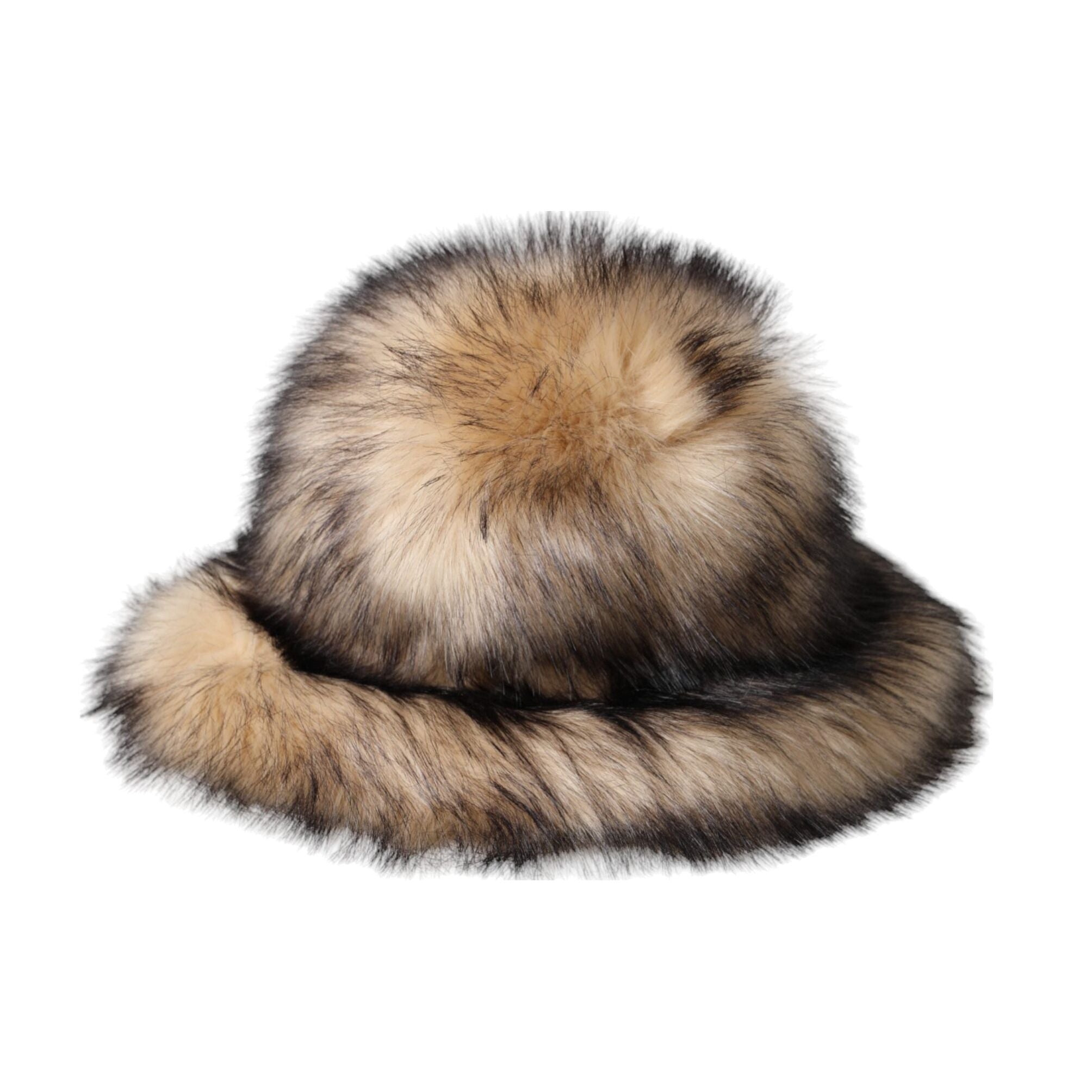 Dolce & Gabbana Brown Faux Fur Modacrylic Fedora Hat