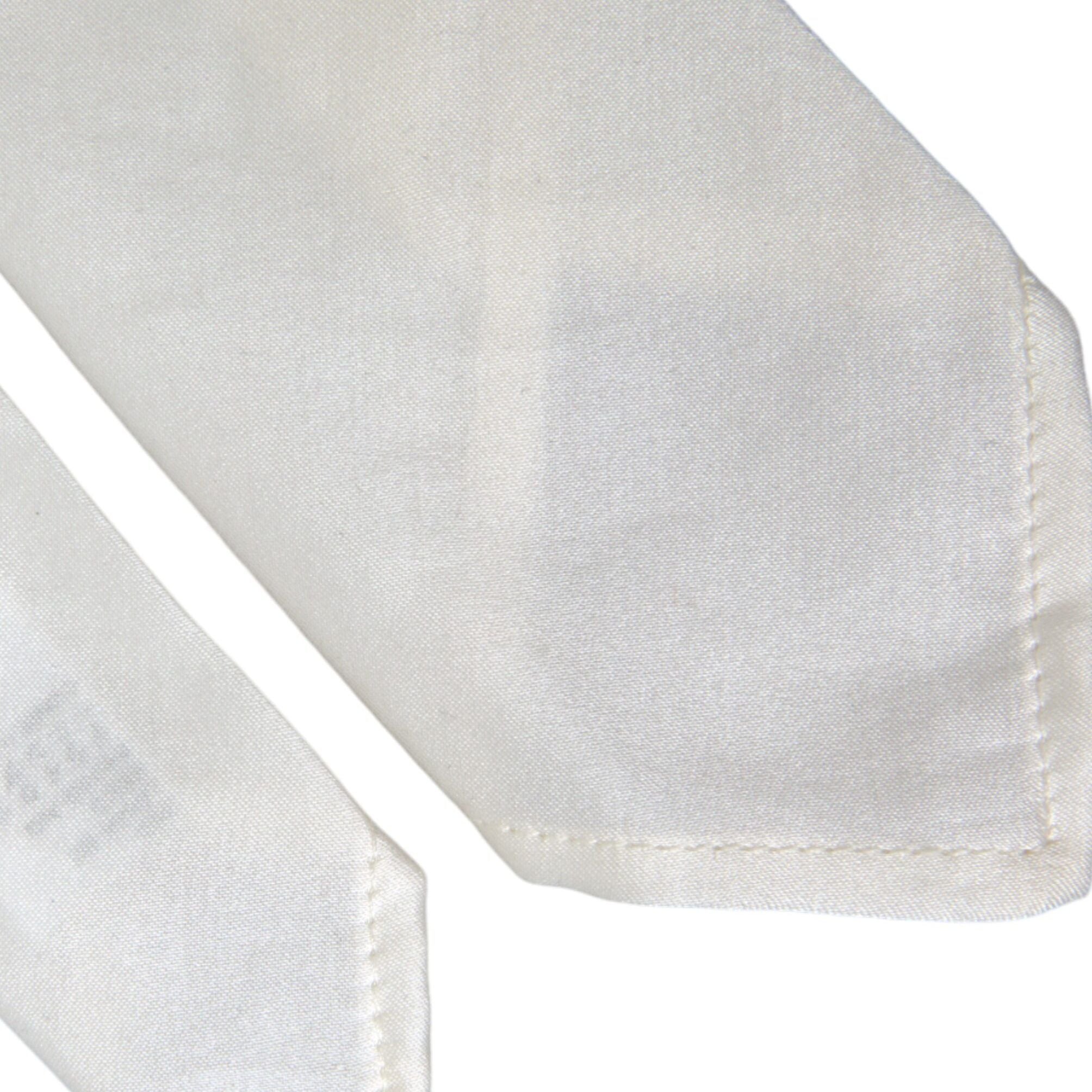 Dolce & Gabbana White Silk Blend Adjustable Tie Men