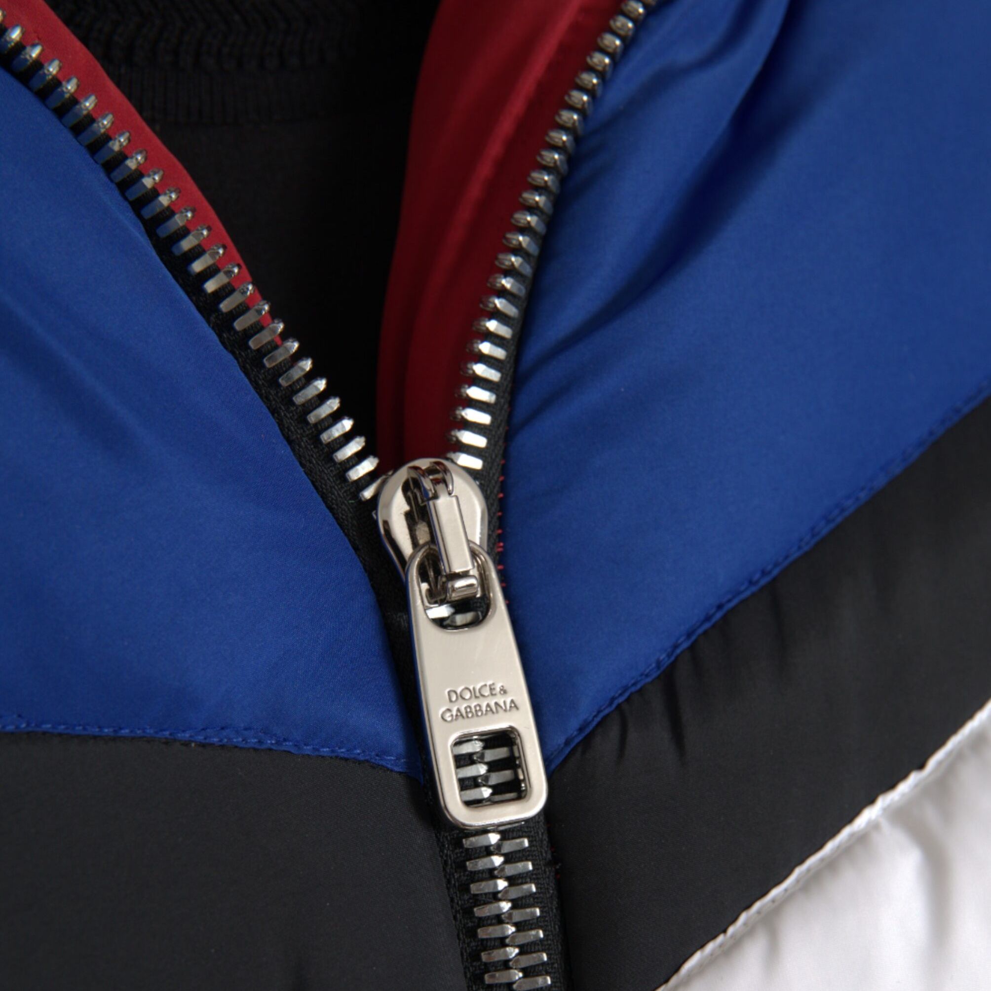 Dolce & Gabbana Multicolor Quilted Hooded Puffer Jacket