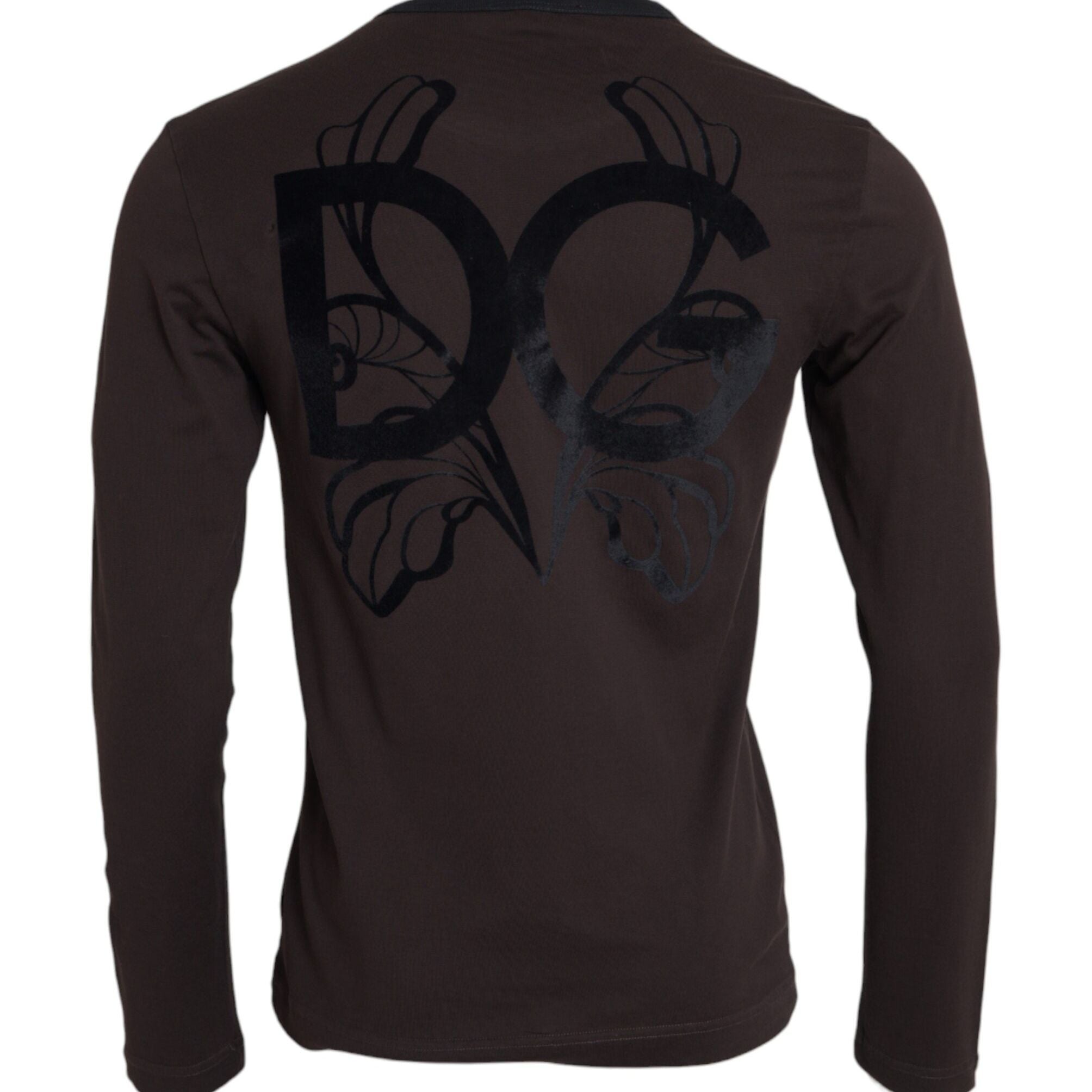 Dolce & Gabbana Brown DG Logo Crewneck Pullover Sweater