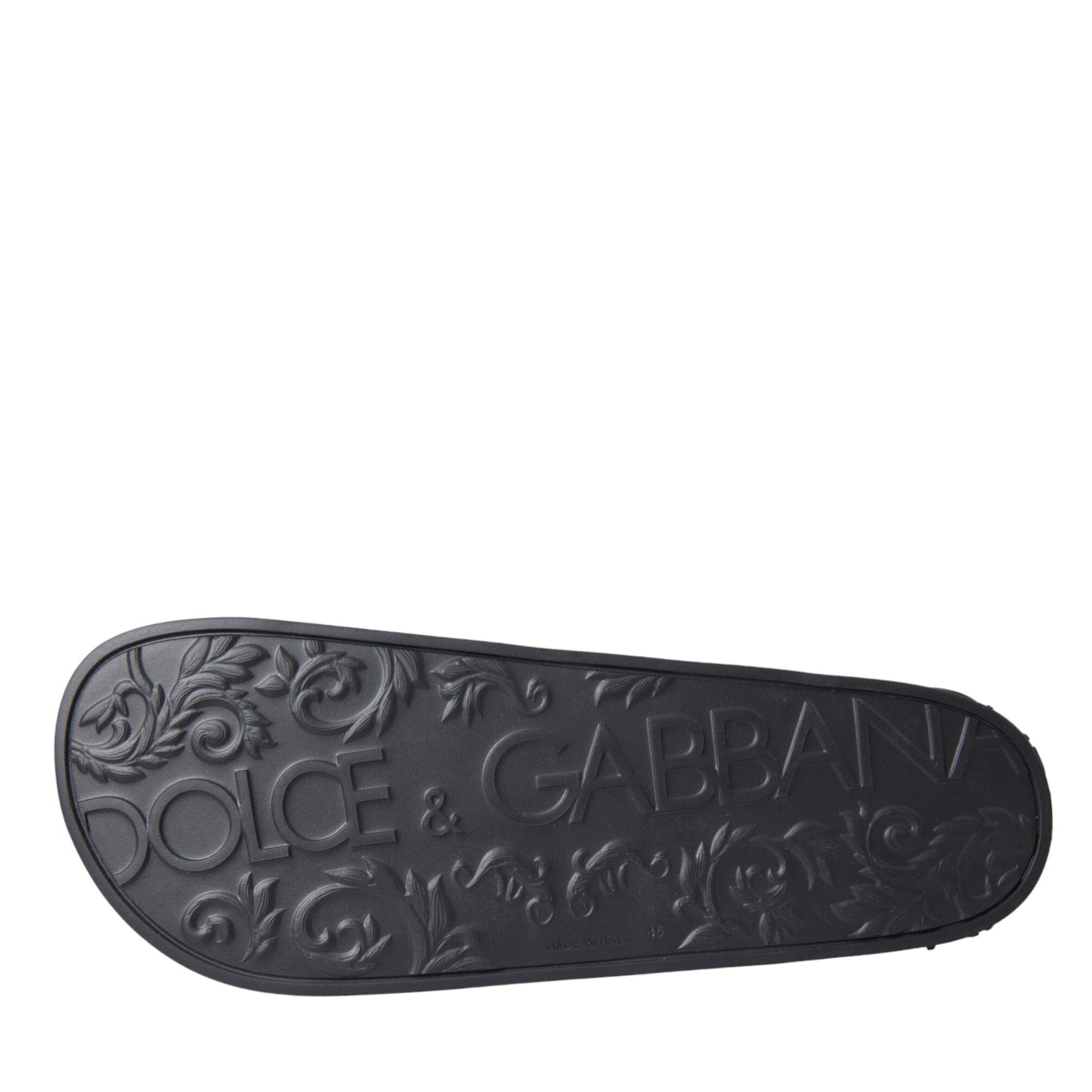 Dolce & Gabbana Multicolor Camouflage Leather Beachwear Men Shoes