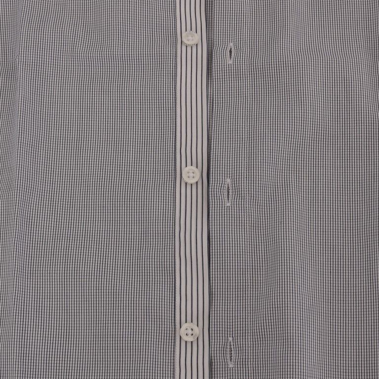 Frankie Morello White Blue Check Casual Cotton Regular Fit Shirt