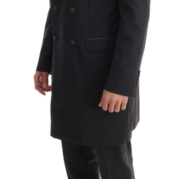 Dolce & Gabbana Gray Wool Stretch 3 Piece Two Button Suit