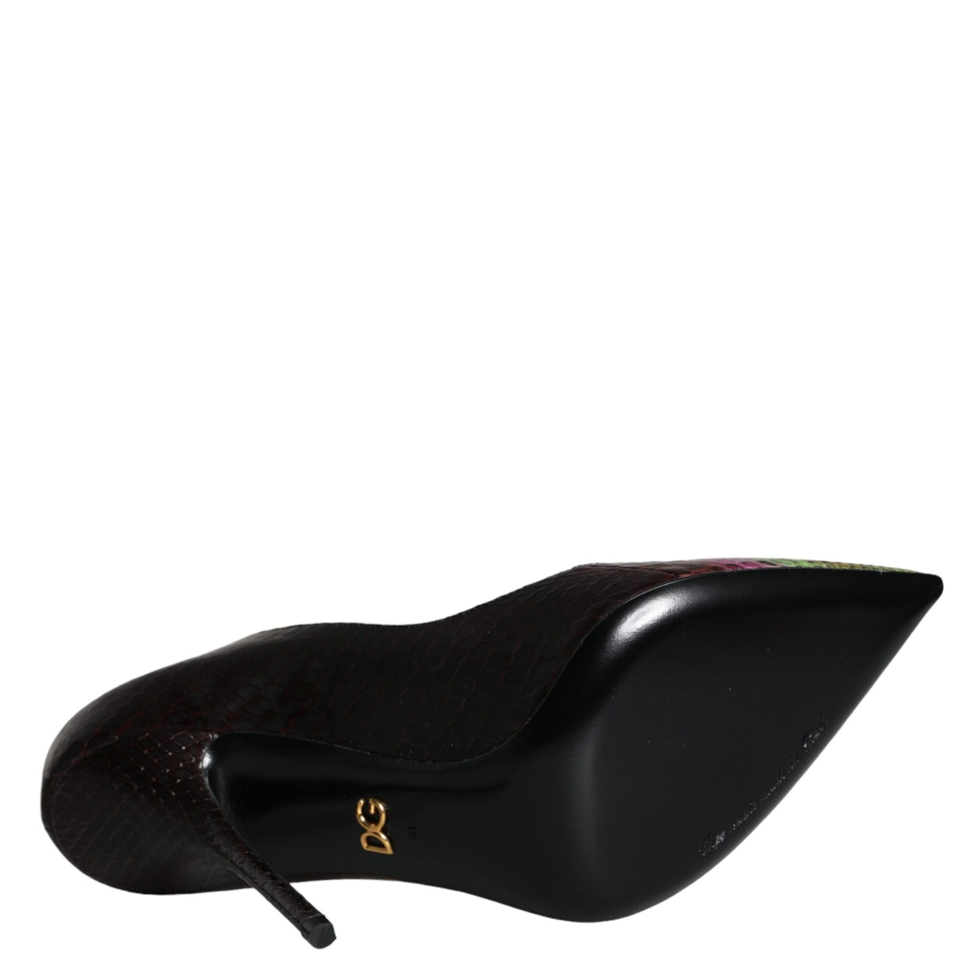 Dolce & Gabbana Multicolor Exotic Leather Heels Pumps Shoes