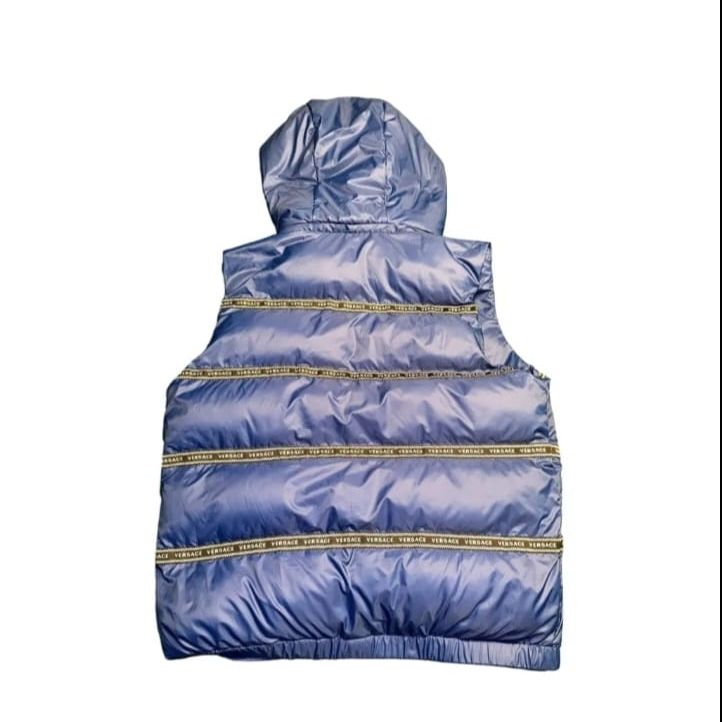 Versace Blue Polyester Vest