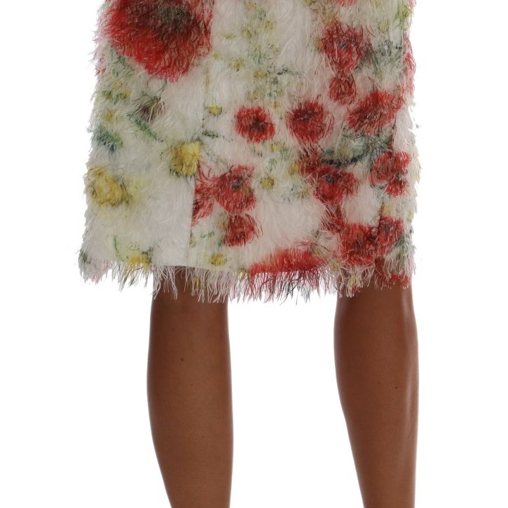 Dolce & Gabbana Floral Patterned Pencil Straight Skirt