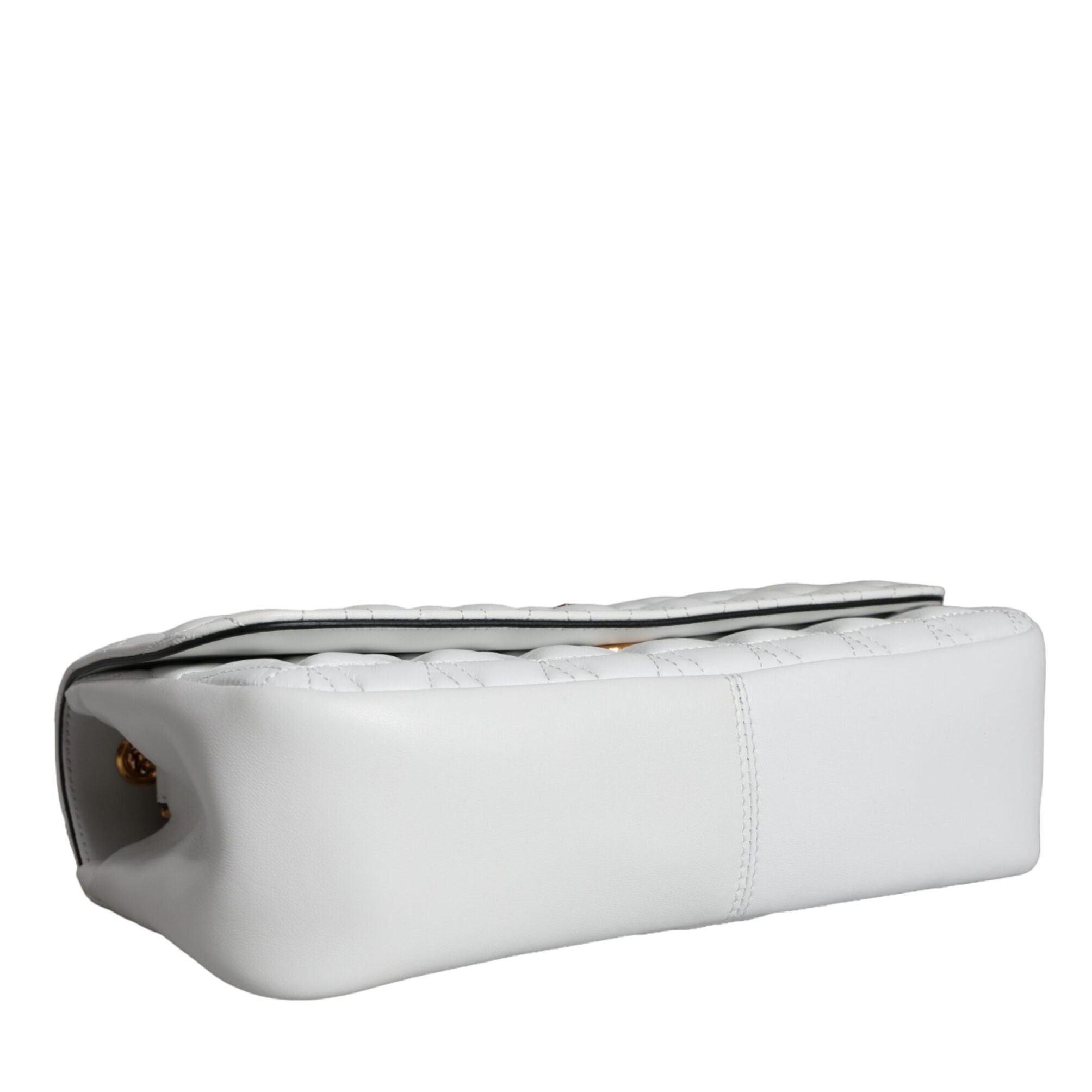 Versace White Mini Nappa Leather Crossbody Shoulder Bag