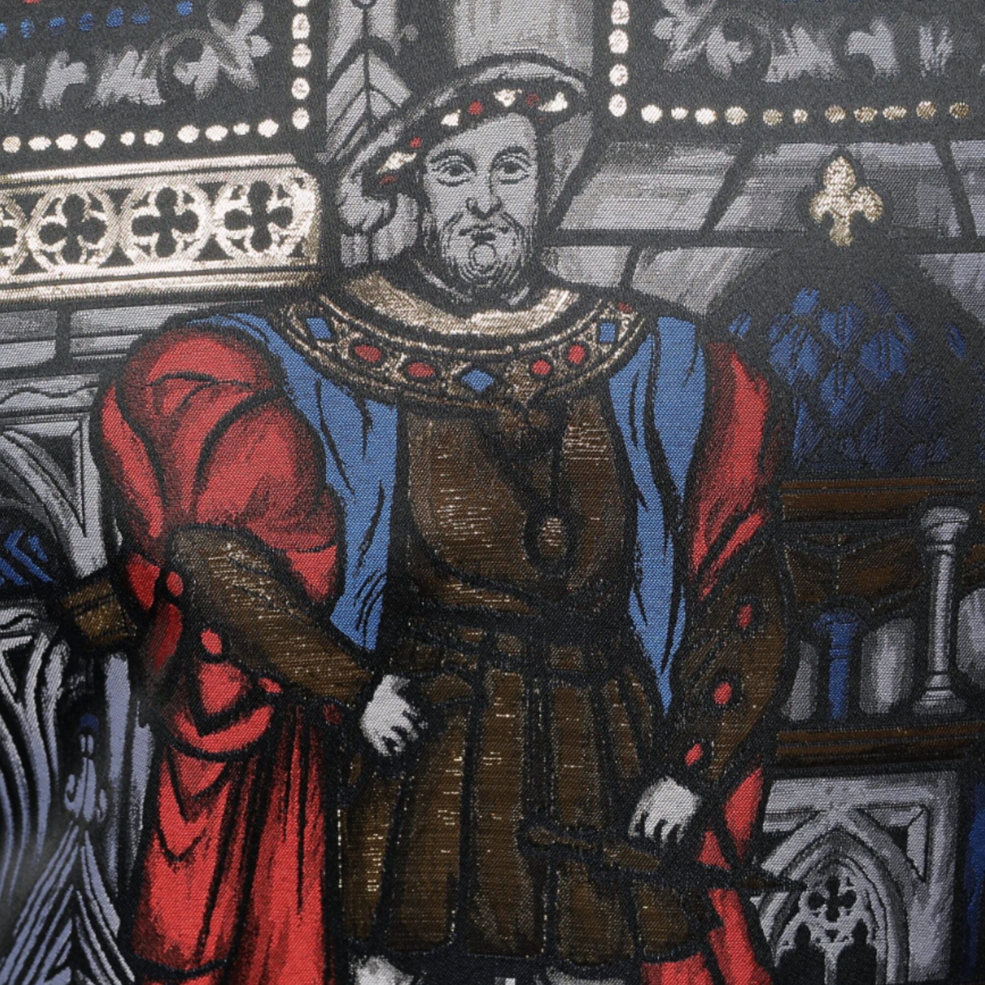 Dolce & Gabbana Multicolor Jacquard Crew Neck Sweatshirt Sweater