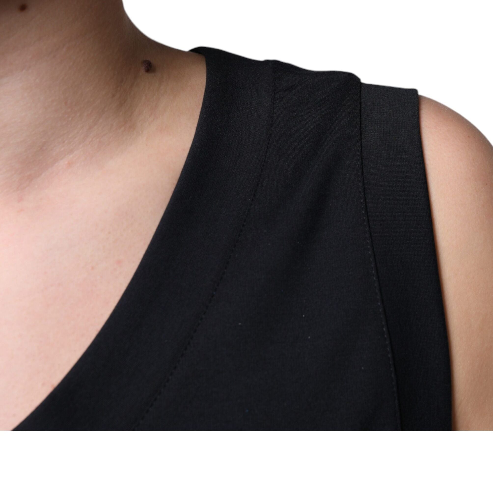 Dolce & Gabbana Black Cotton Born To Be Free Sleeveless T-shirt
