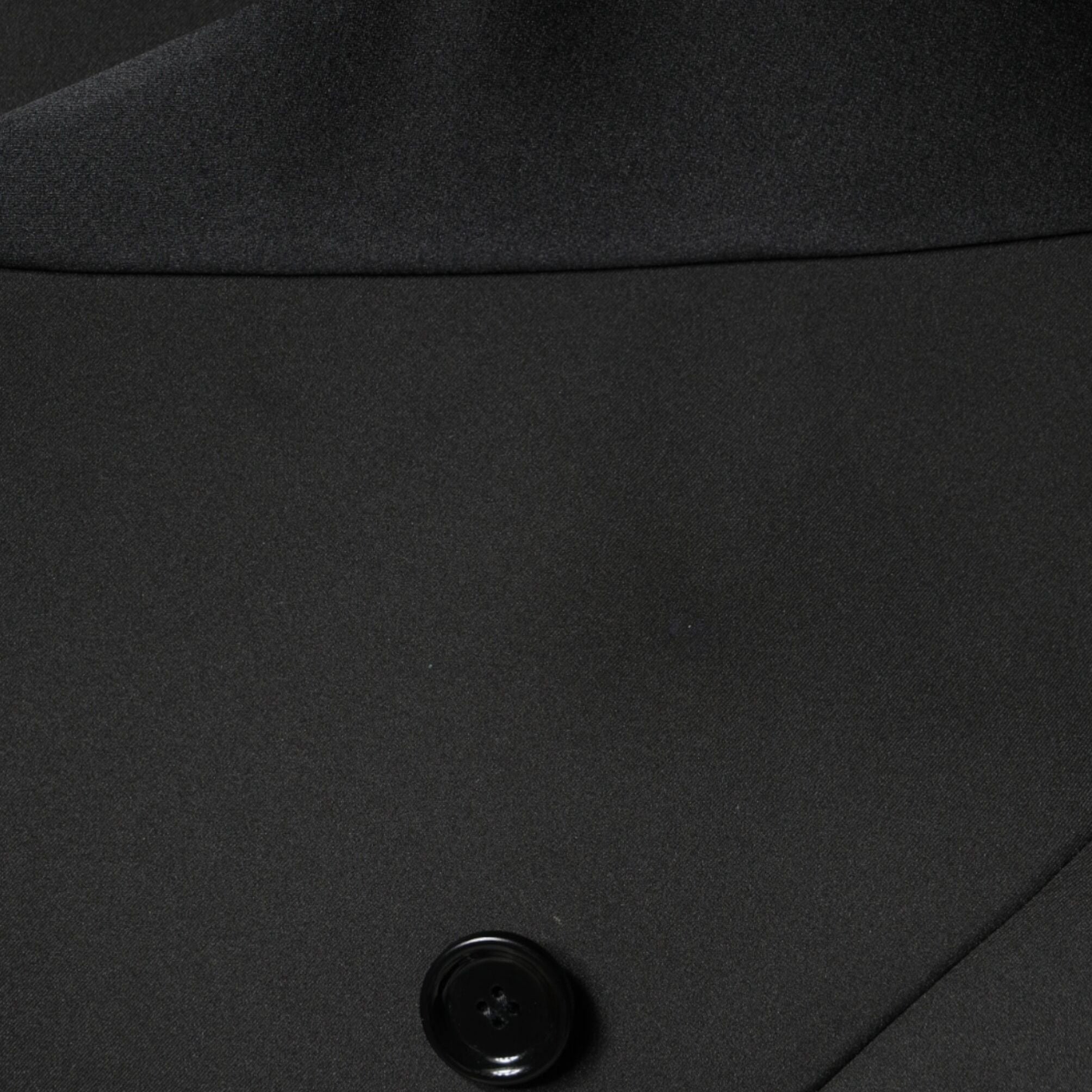 Dolce & Gabbana Black Polyester Double Breasted Coat Jacket