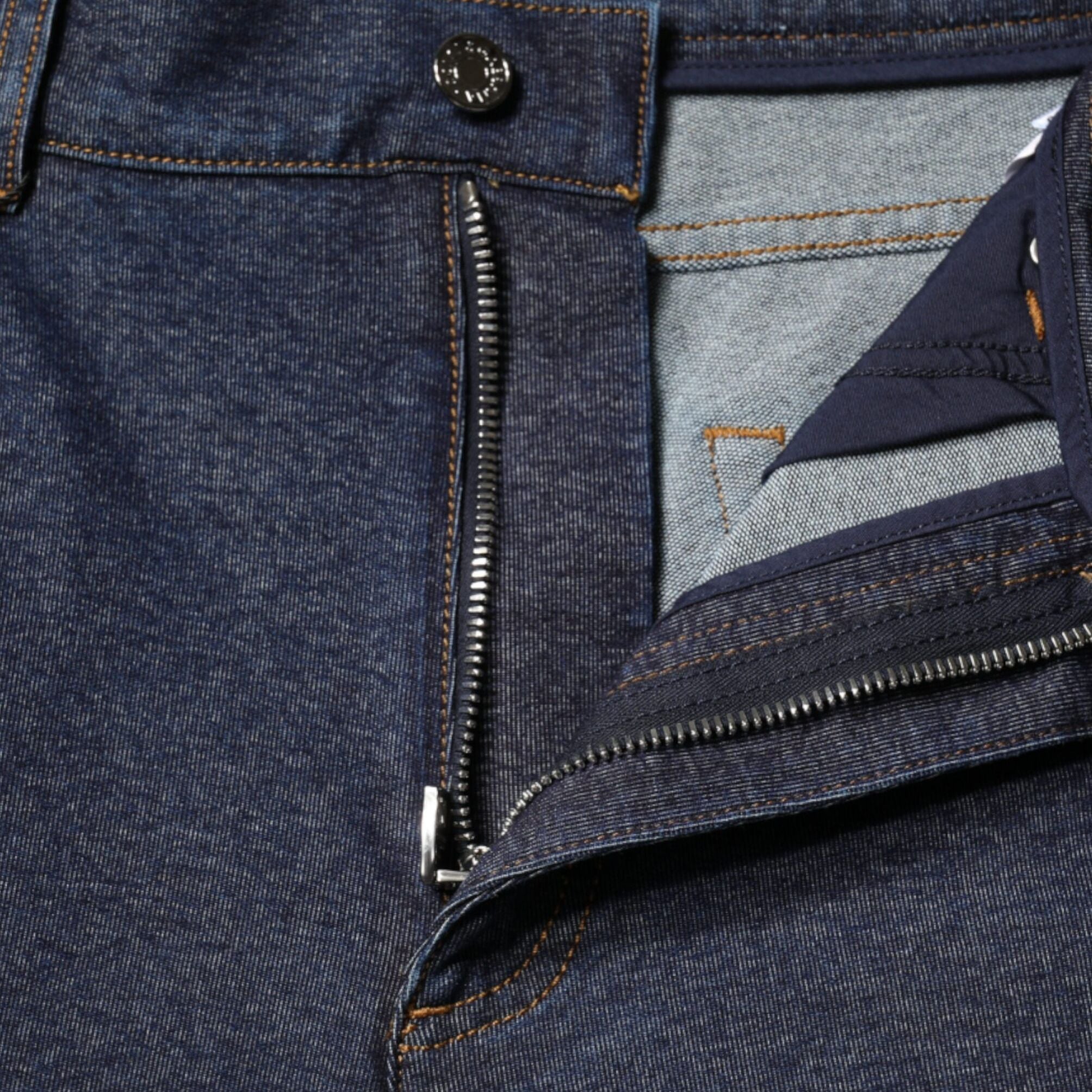 Dolce & Gabbana Dark Blue Cotton Stretch Straight Denim Jeans