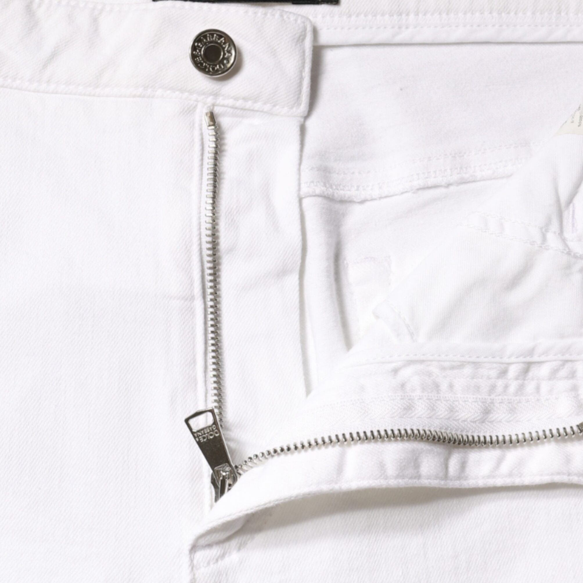Dolce & Gabbana White Cotton Stretch AUDREY Skinny Jeans