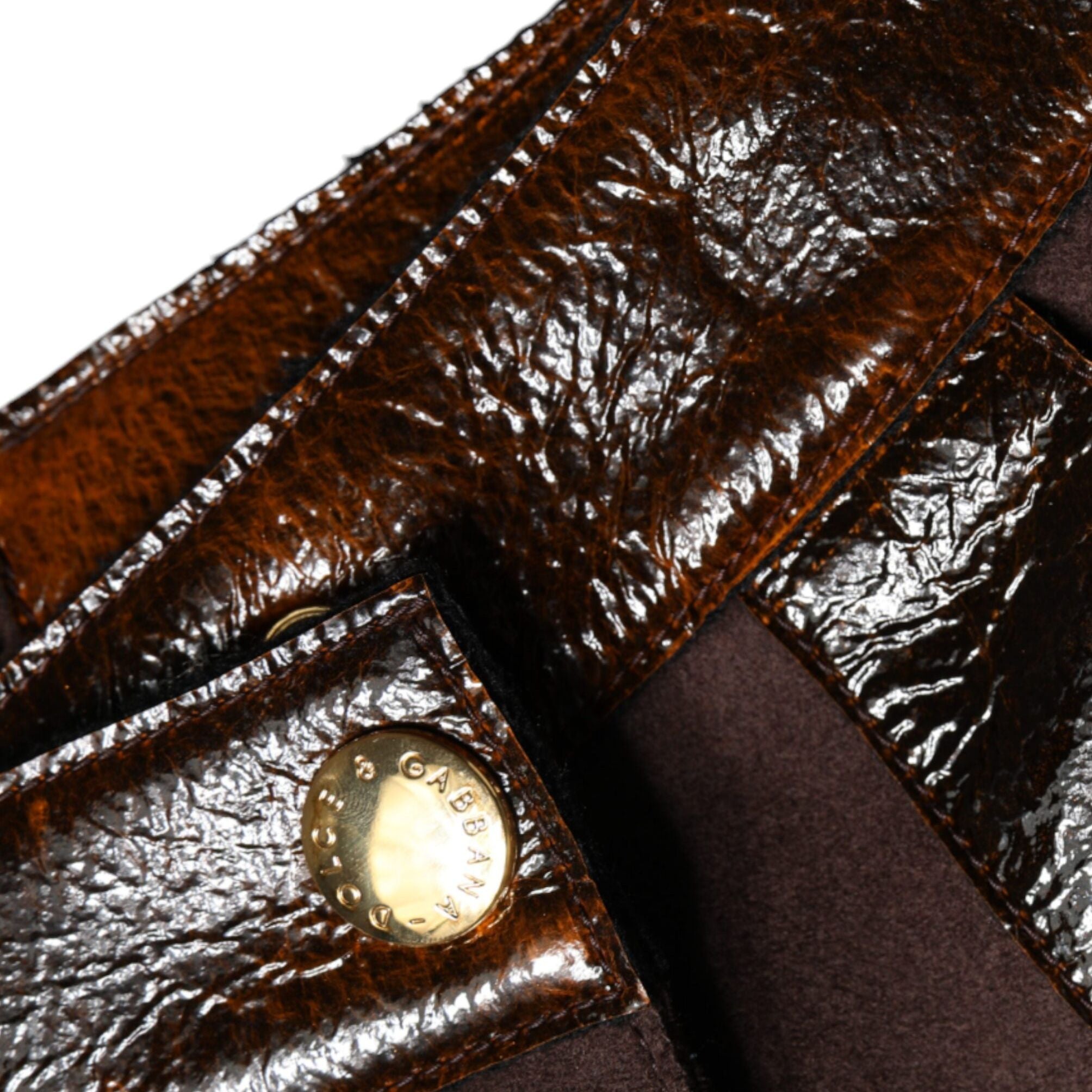 Dolce & Gabbana Brown Virgin Wool Mid Waist A-line Mini Skirt