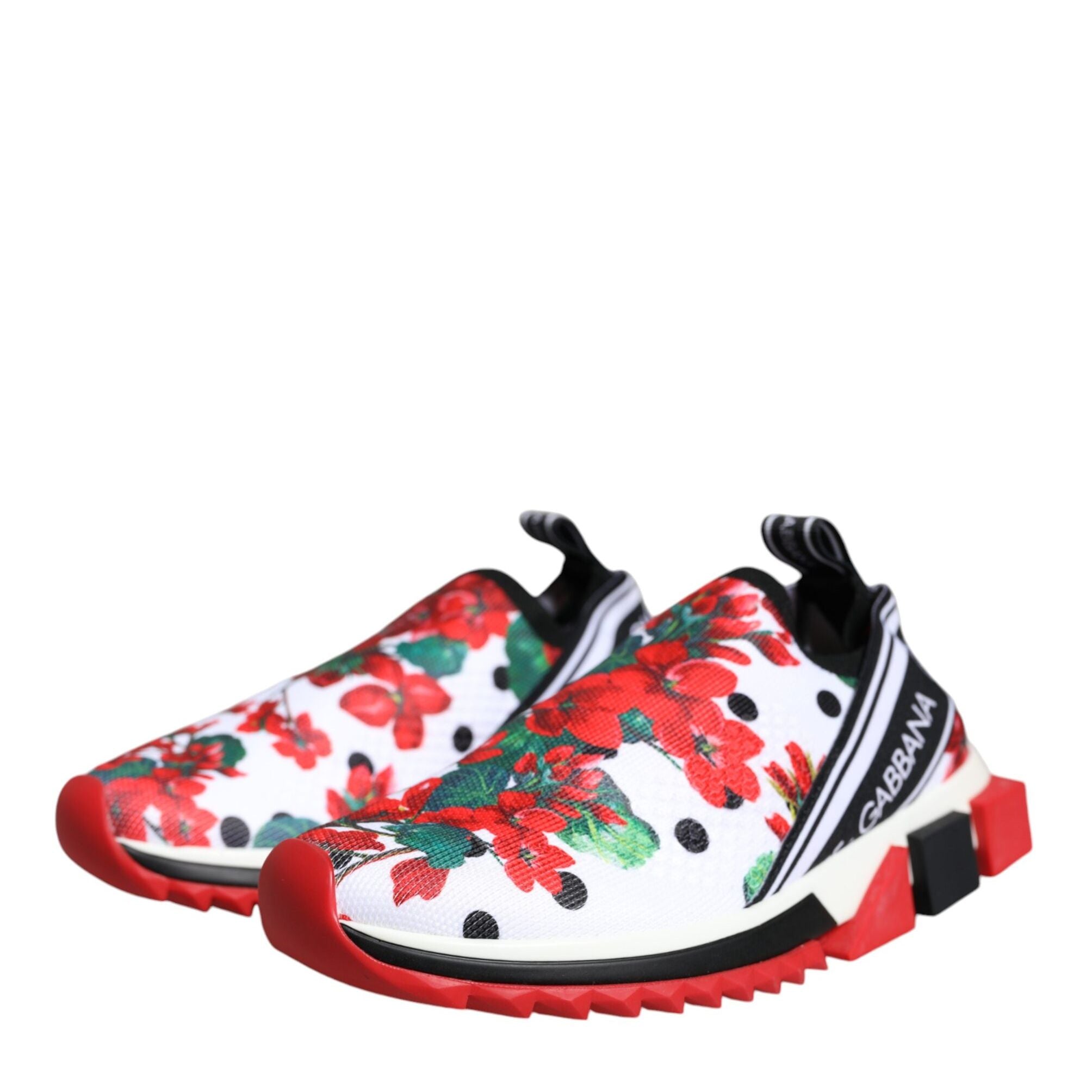 Dolce & Gabbana Multicolor Geranium Sorrento Sneakers Shoes