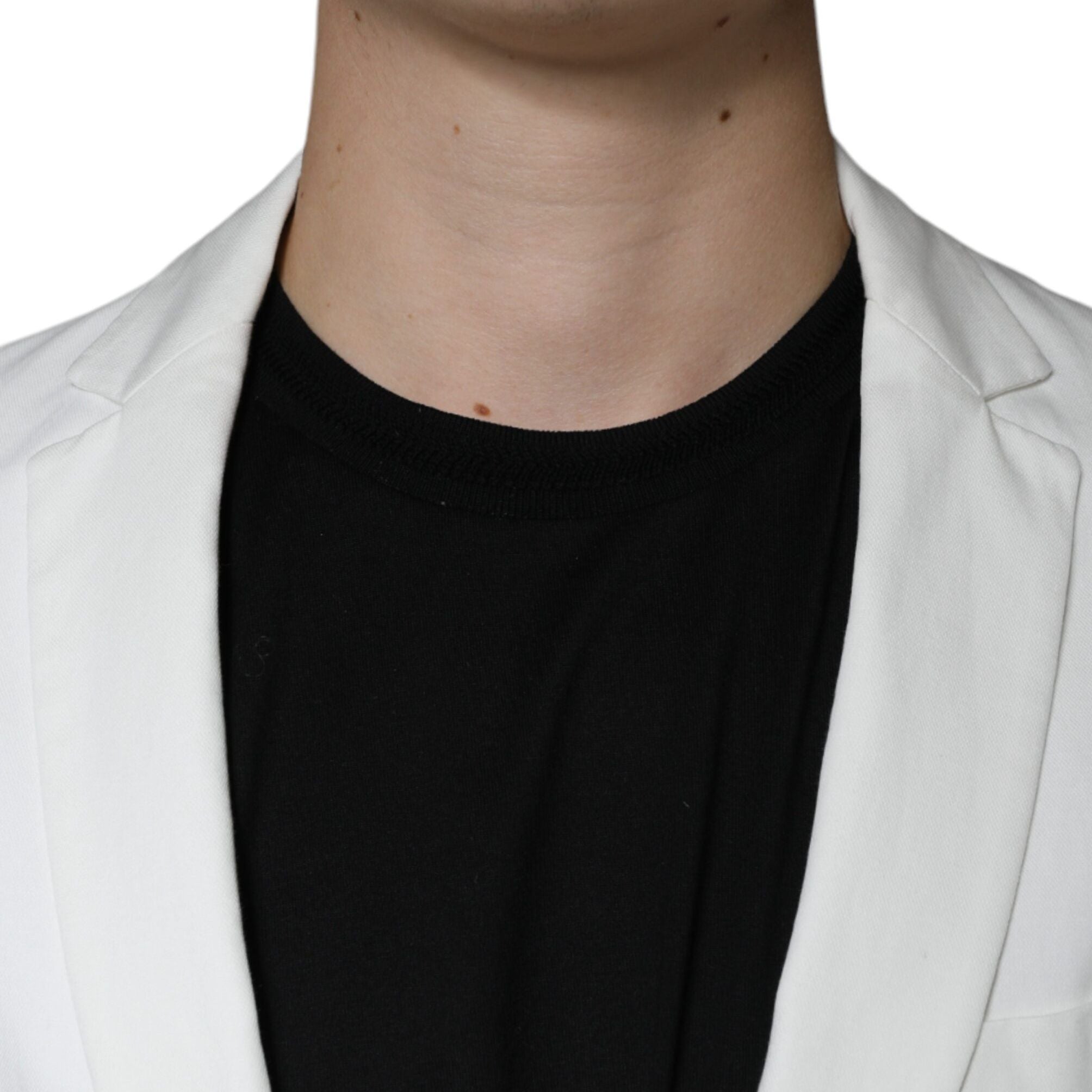 Dondup White Single Breasted One Button Dress Formal Blazer