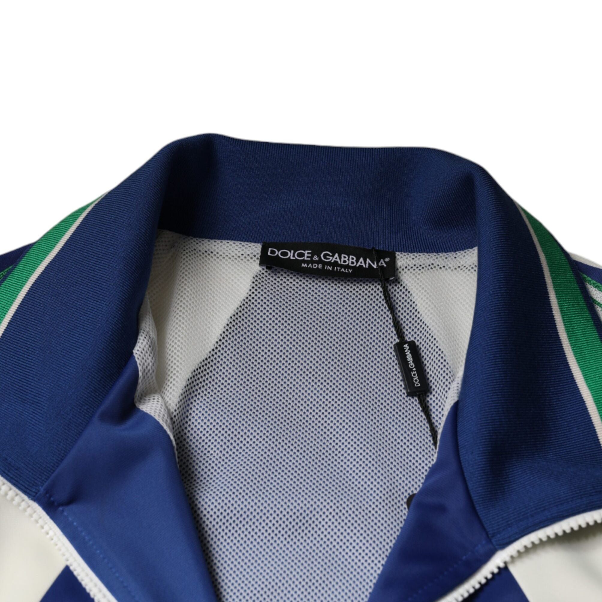 Dolce & Gabbana Multicolor Polyester Full Zip Bomber Jacket
