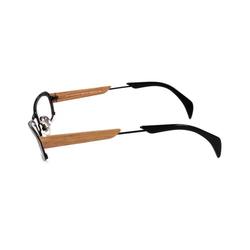 Alexander McQueen Black Metal Glasses (Frames)