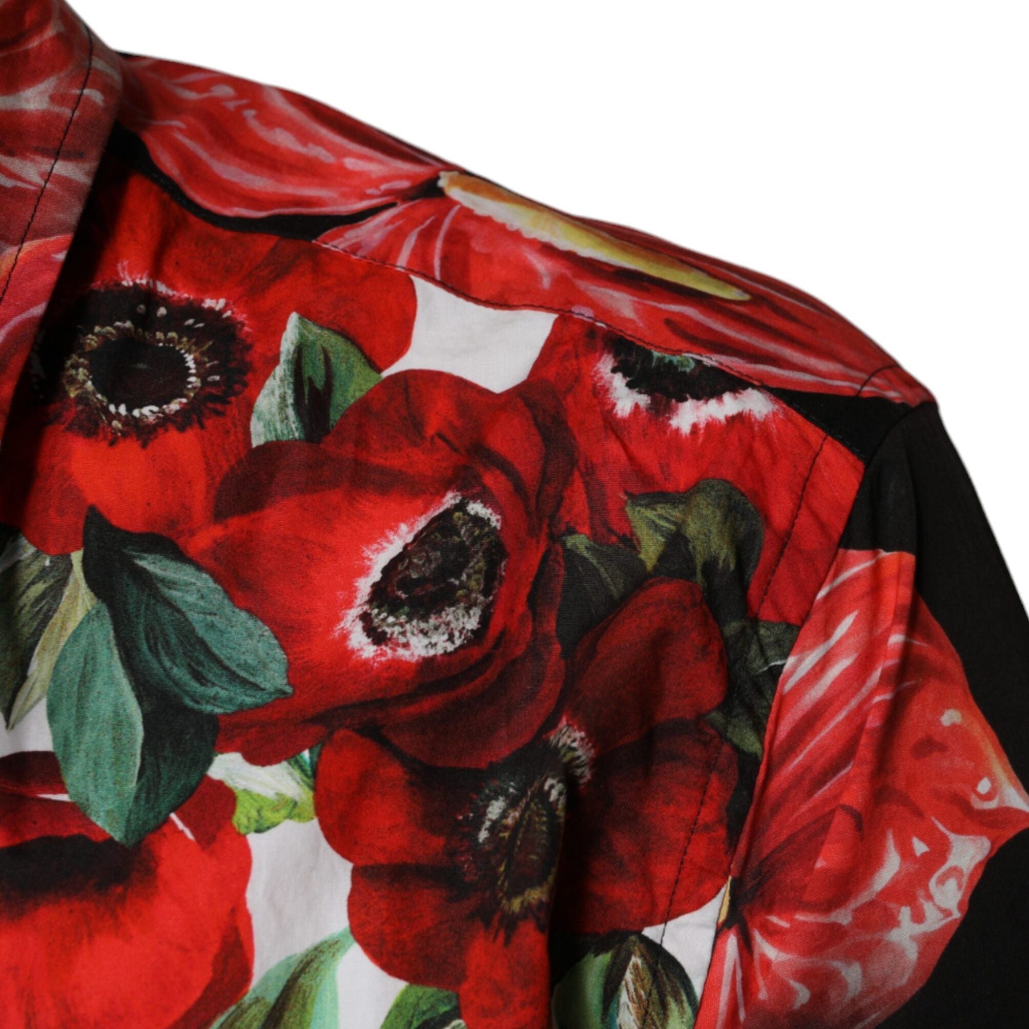 Dolce & Gabbana Multicolor Anemone Button Down Casual Shirt