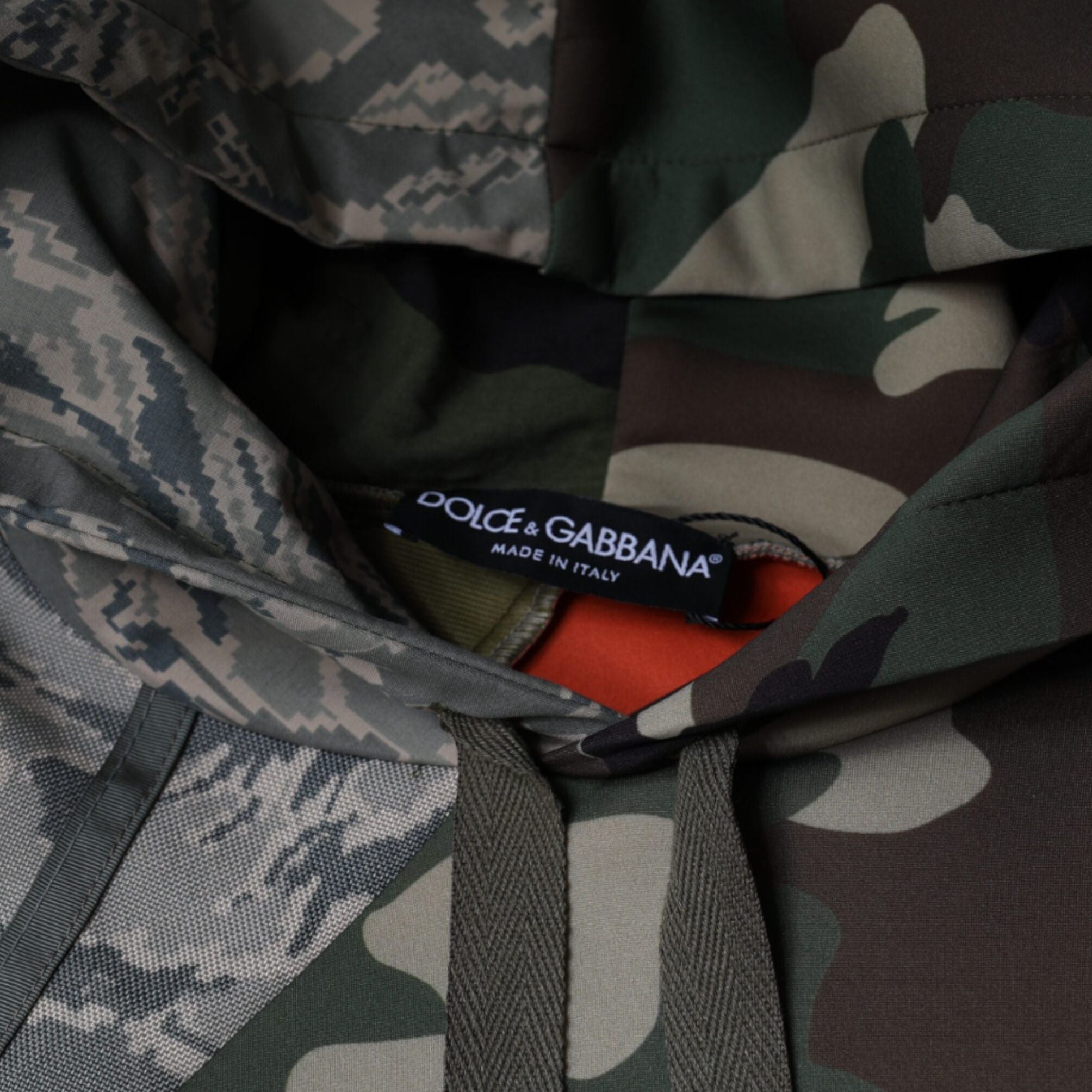 Dolce & Gabbana Multicolor Camouflage Hooded Sweatshirt Sweater