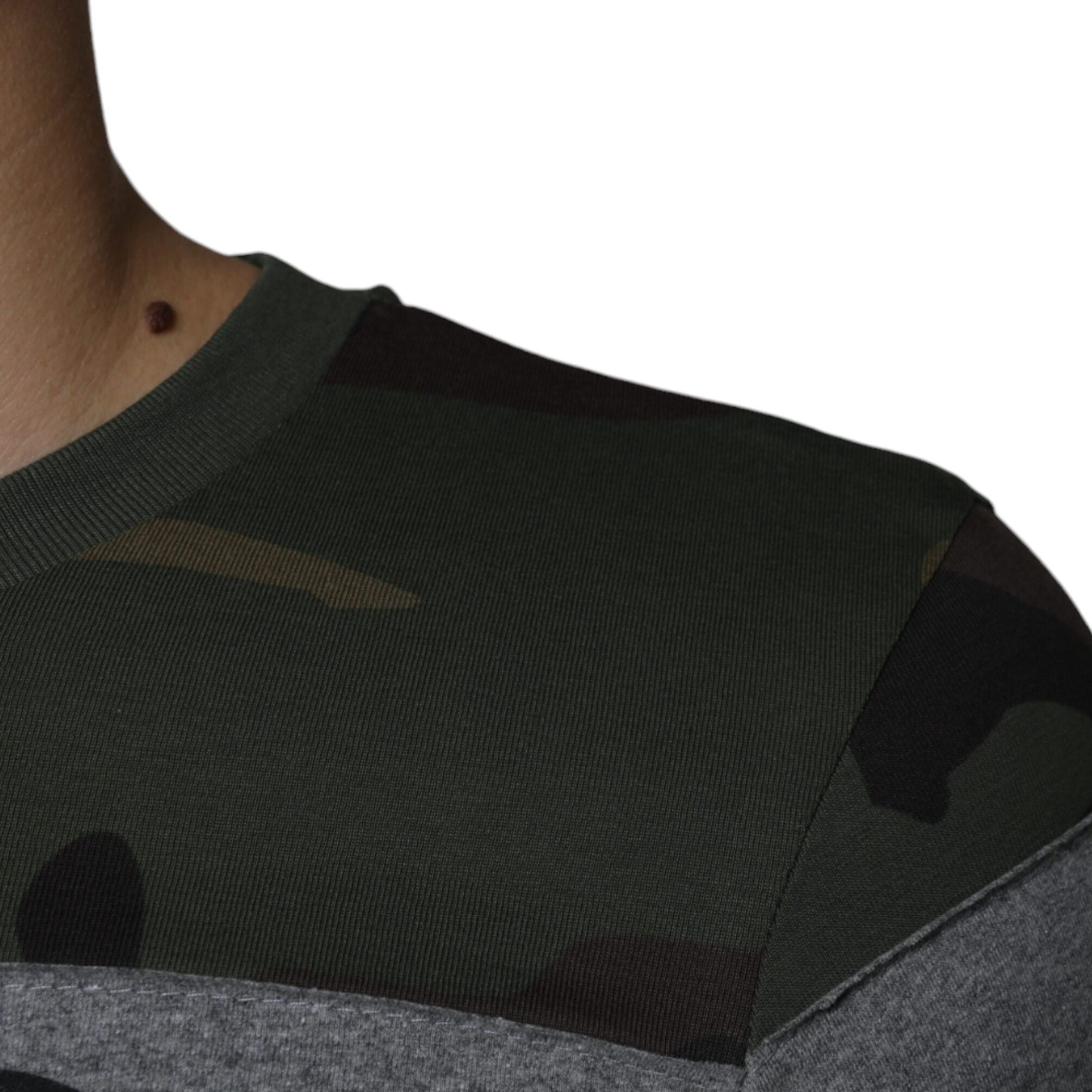 Dolce & Gabbana Multicolor Camouflage Cotton Crew Neck T-shirt