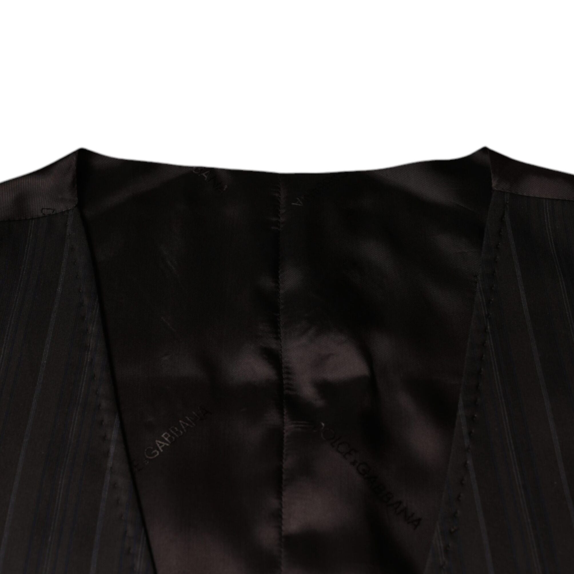Dolce & Gabbana Black Cotton Waistcoat Dress Formal Vest