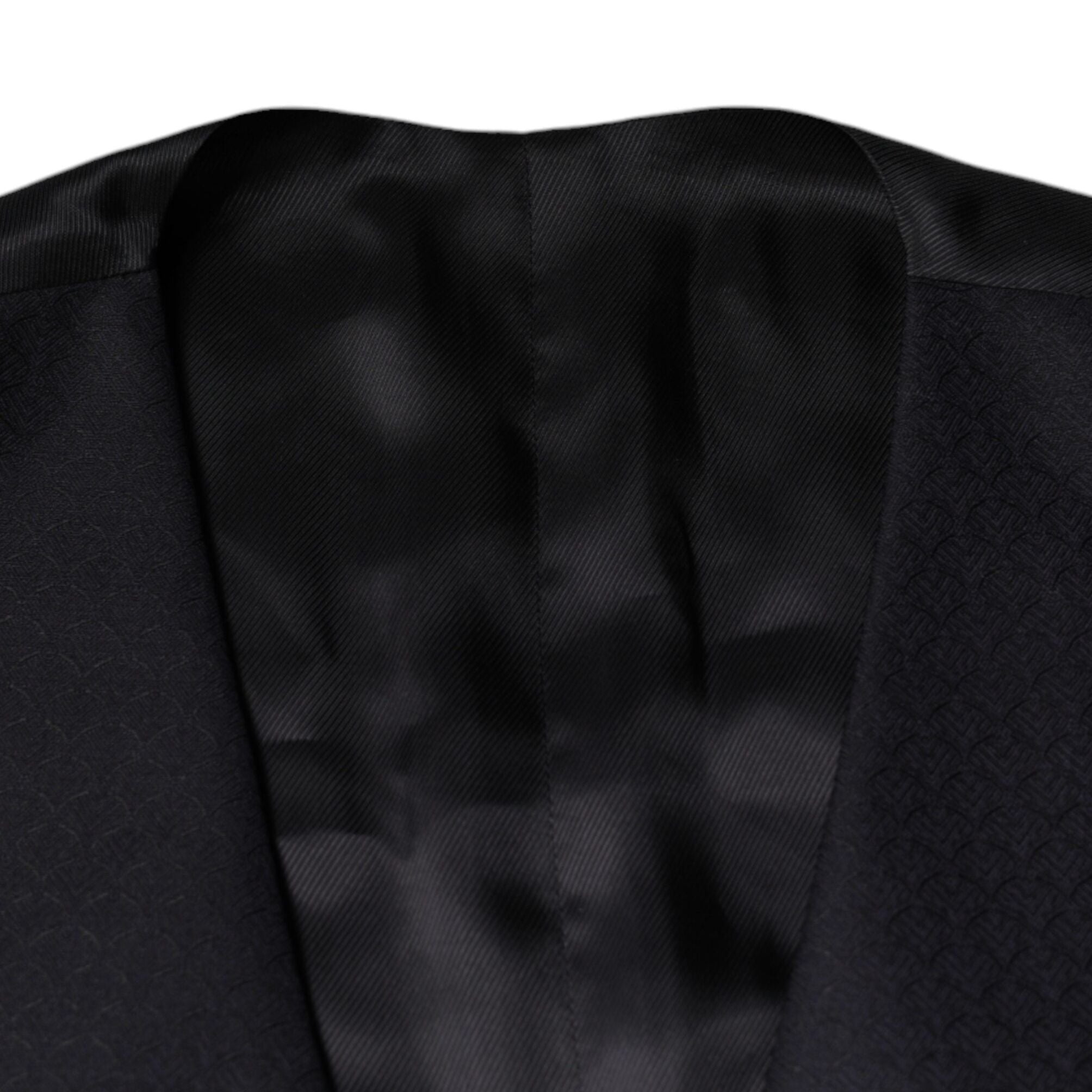 Dolce & Gabbana Black Wool Waistcoat Dress Formal Vest
