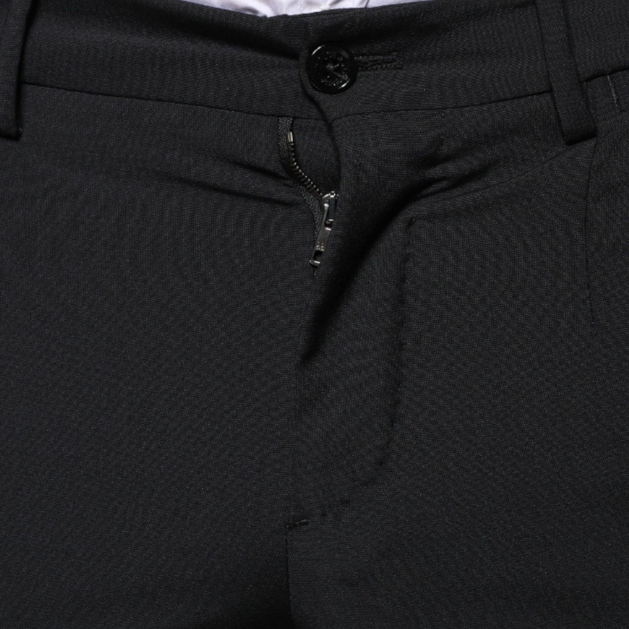 Dolce & Gabbana Black Wool 3 Piece Slim Fit Formal Men Suit