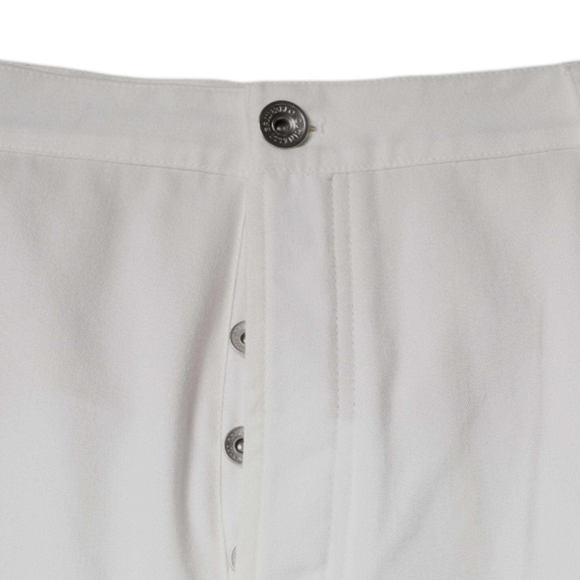Brunello Cucinelli White Cotton Men Dress Tapered Pants
