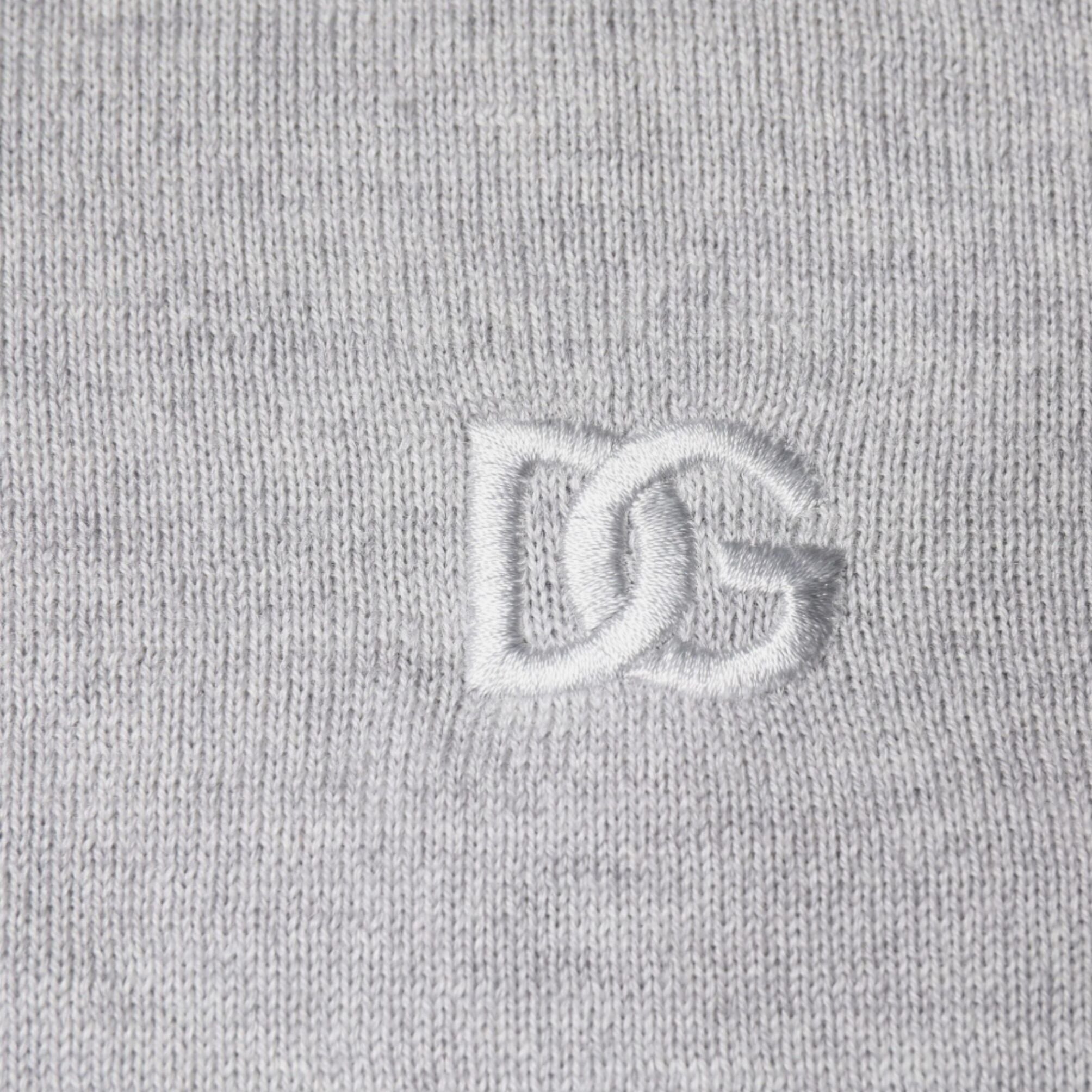 Dolce & Gabbana Light Gray Wool Crew Neck Pullover Sweater