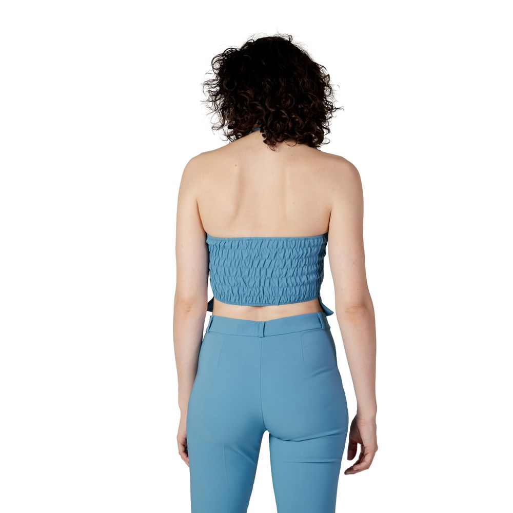 Rinascimento Turquoise Polyester Top